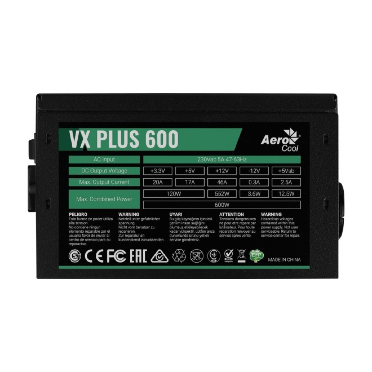 Блок живлення AeroCool 600W VX PLUS 600 (4713105962772) 98_98.jpg - фото 4