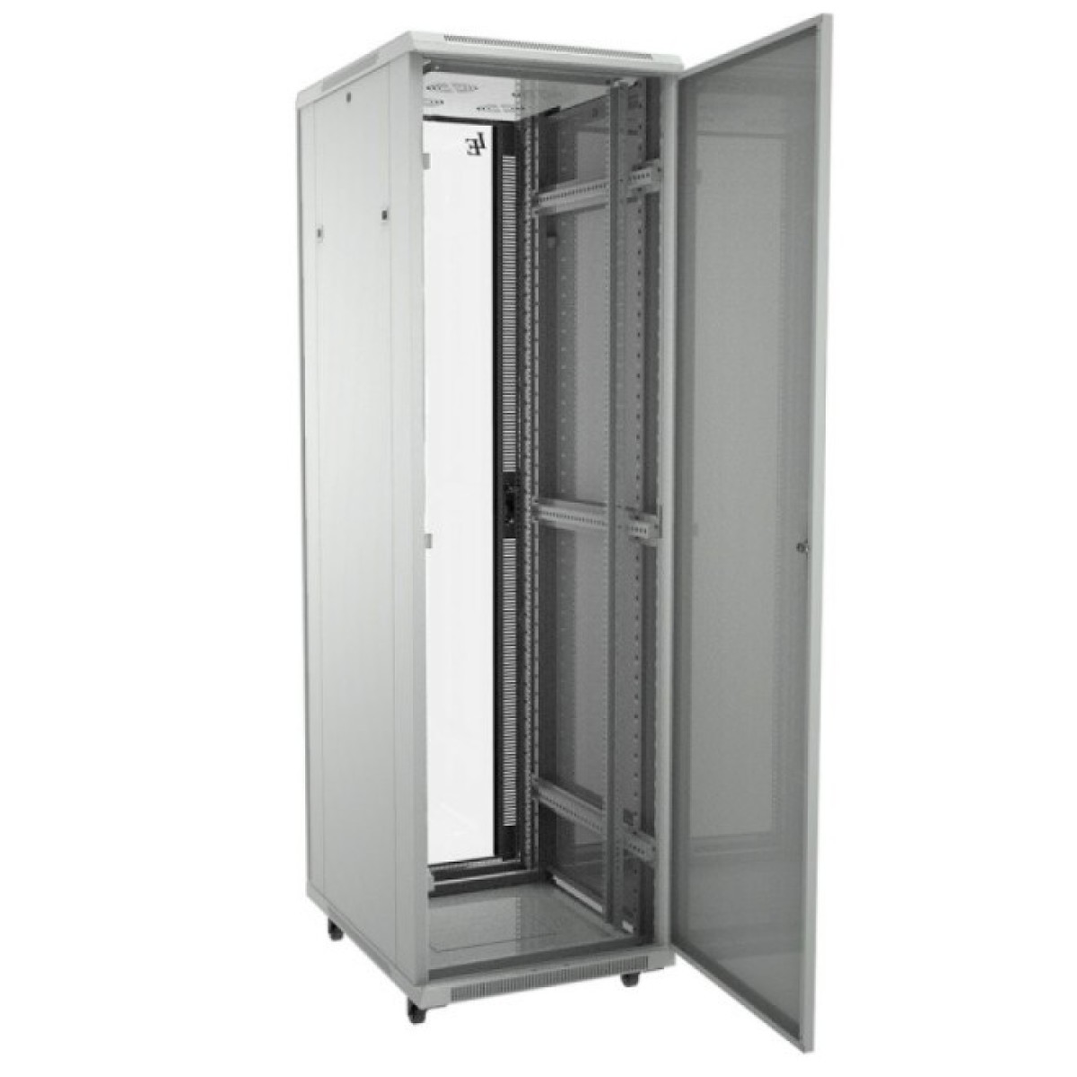 Шкаф напольный Floor-Standing Cabinet DE- 19" 42U-800-800, glass door, RAL 7035 98_98.jpg - фото 3