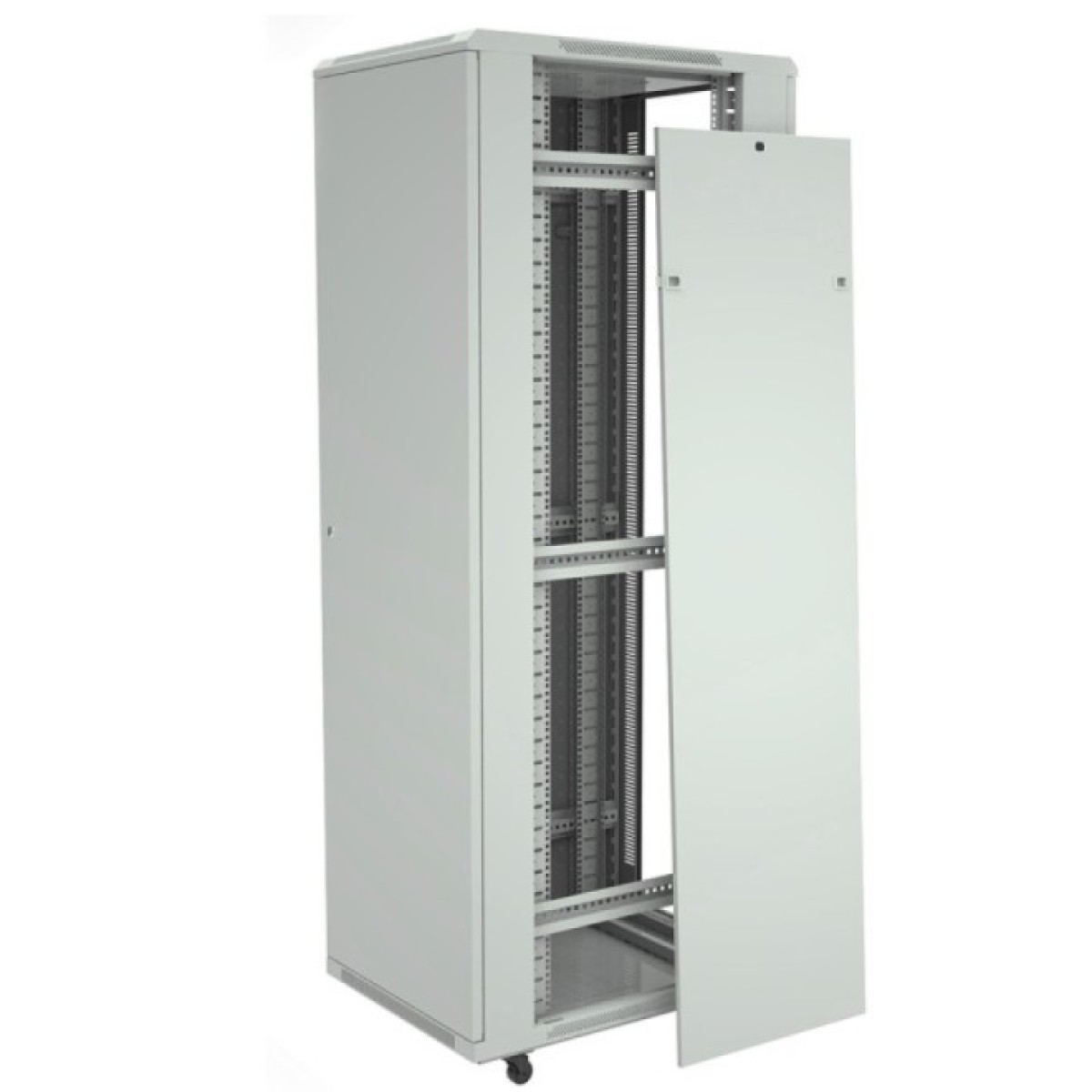 Шафа підлогова Floor-Standing Cabinet DE- 19" 42U-800-800, glass door, RAL 7035 98_98.jpg - фото 4