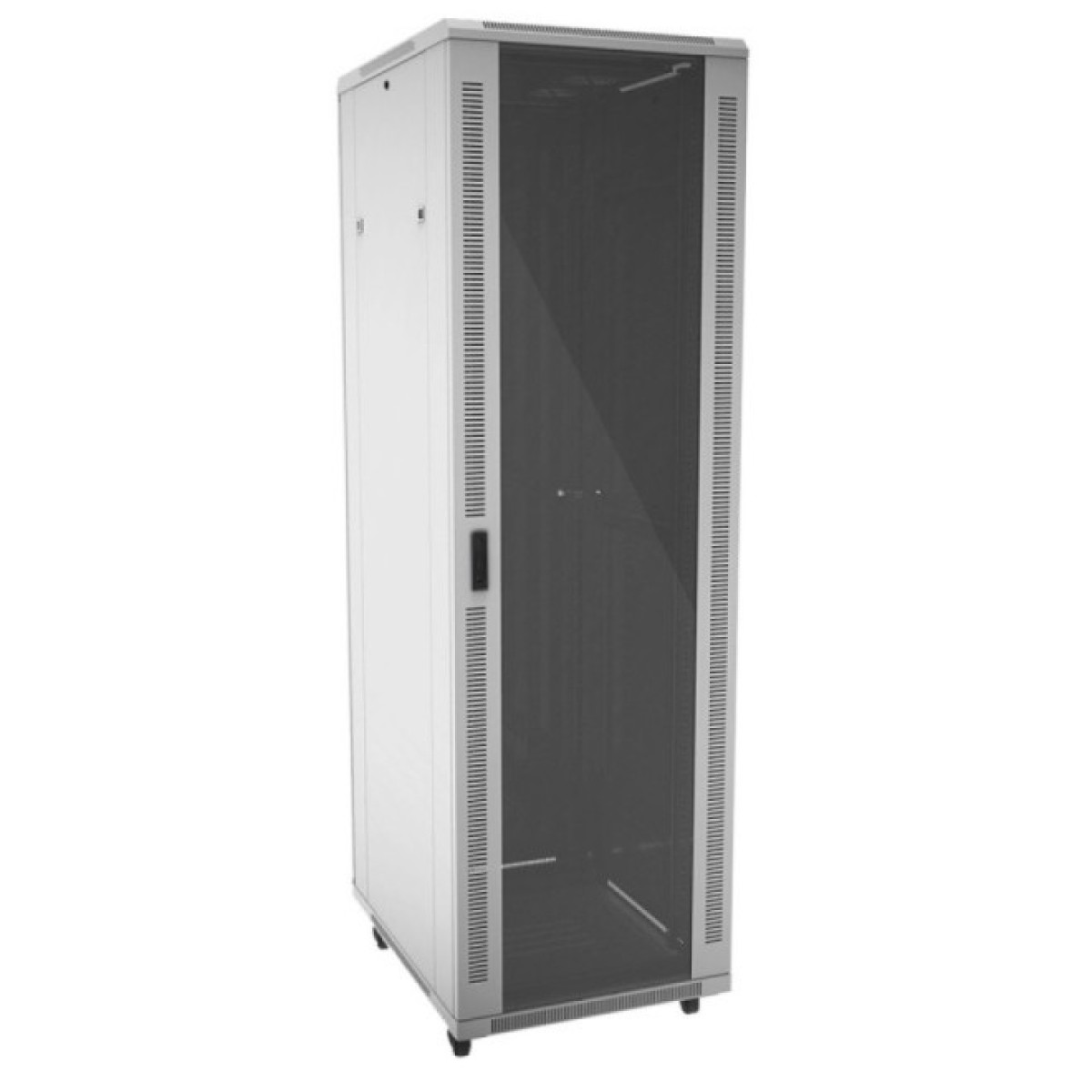 Шкаф напольный Floor-Standing Cabinet DE- 19" 42U-800-800, glass door, RAL 7035 256_256.jpg