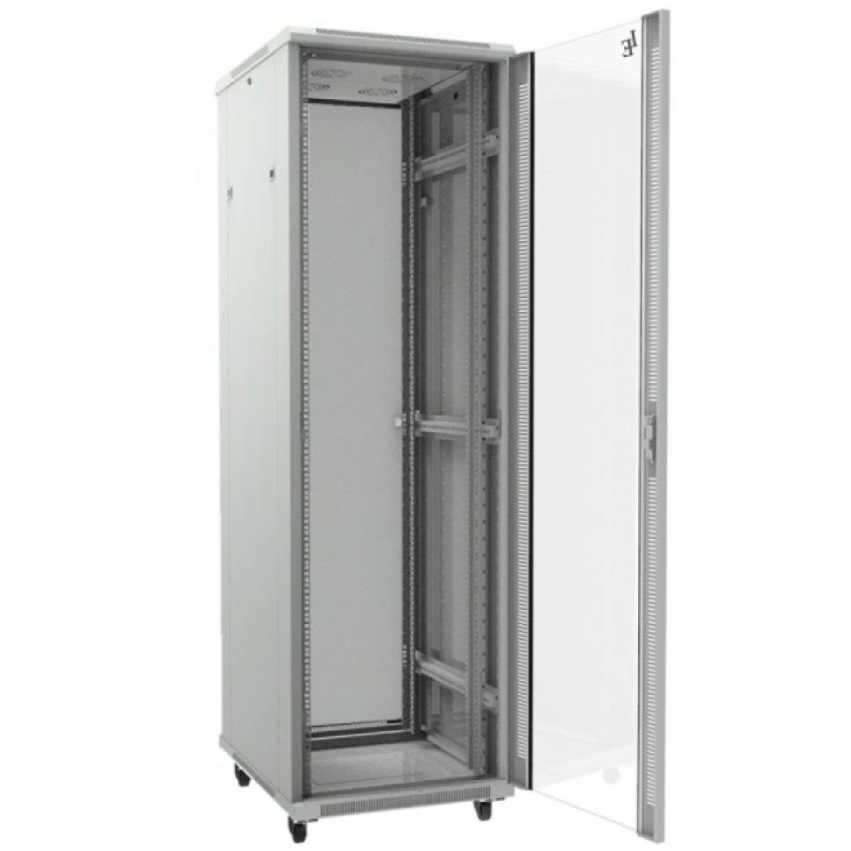 Шафа підлогова Floor-Standing Cabinet DE- 19" 42U-800-800, glass door, RAL 7035 98_98.jpg - фото 6