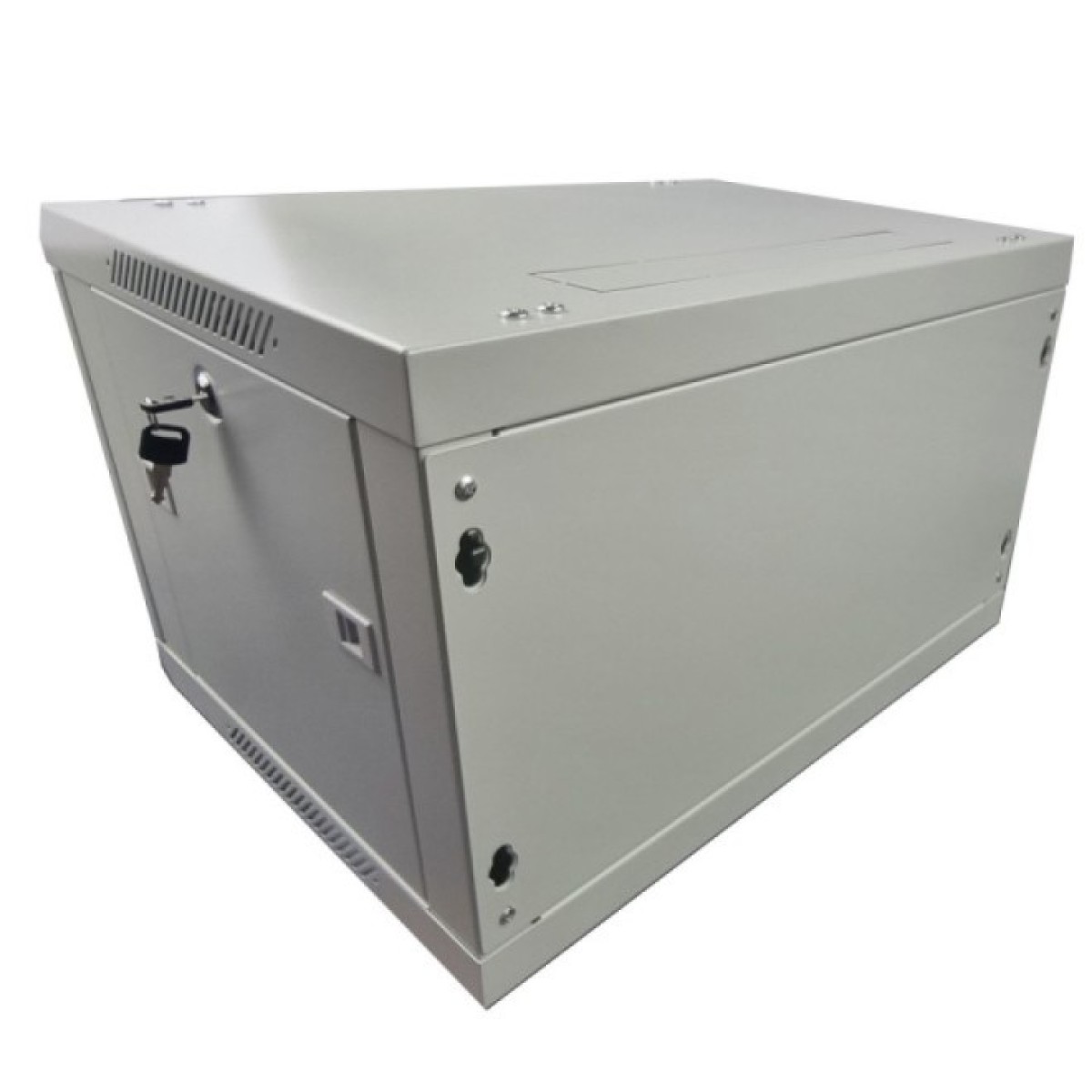 Шафа настінна Wall-Mounted Cabinet DE-19" 6U-600-600, glass door, RAL 7035 98_98.jpg - фото 5