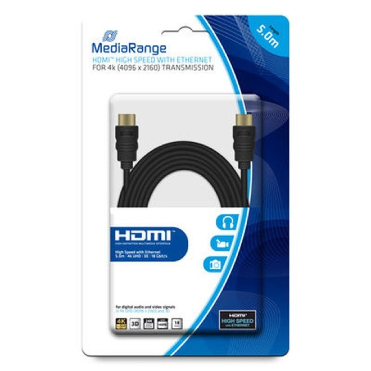 Кабель HDMI-HDMI 5м MEDIARANGE MRCS158 256_256.jpg