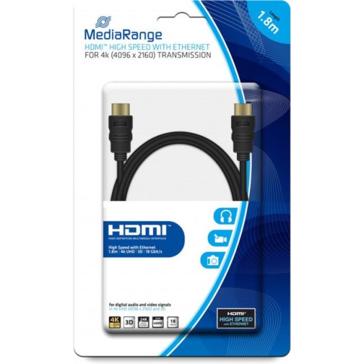 Кабель HDMI-HDMI 1.8м MEDIARANGE MRCS156 256_256.jpg