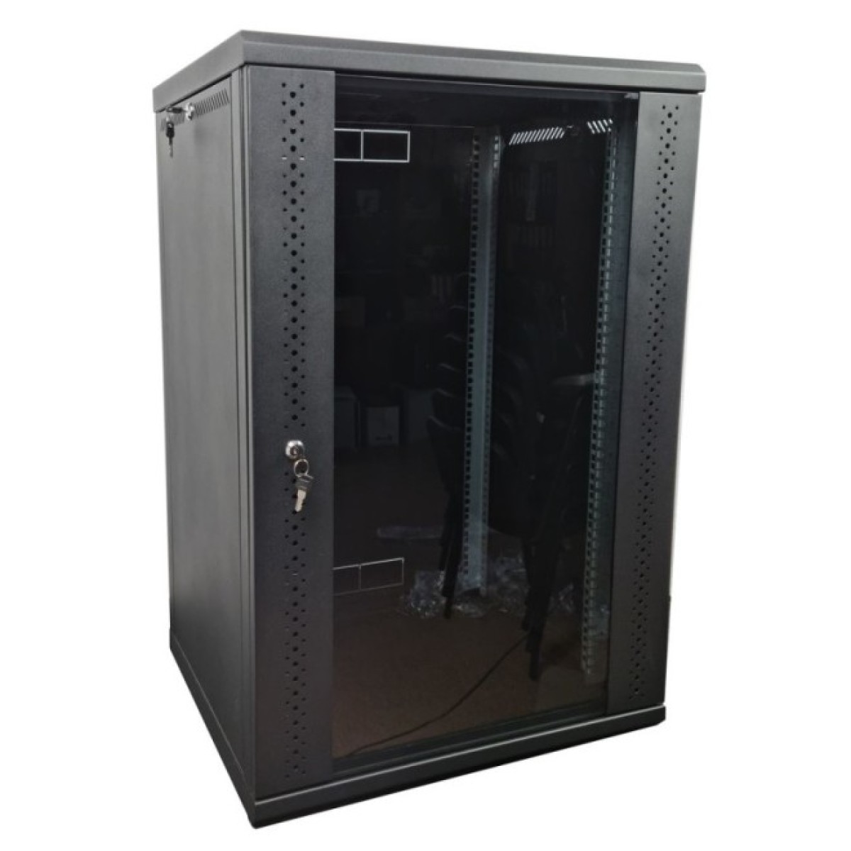 Шафа 21U, EServer 600х600х1036 скло, чорна (ES-Е2160B) 98_98.jpg - фото 2