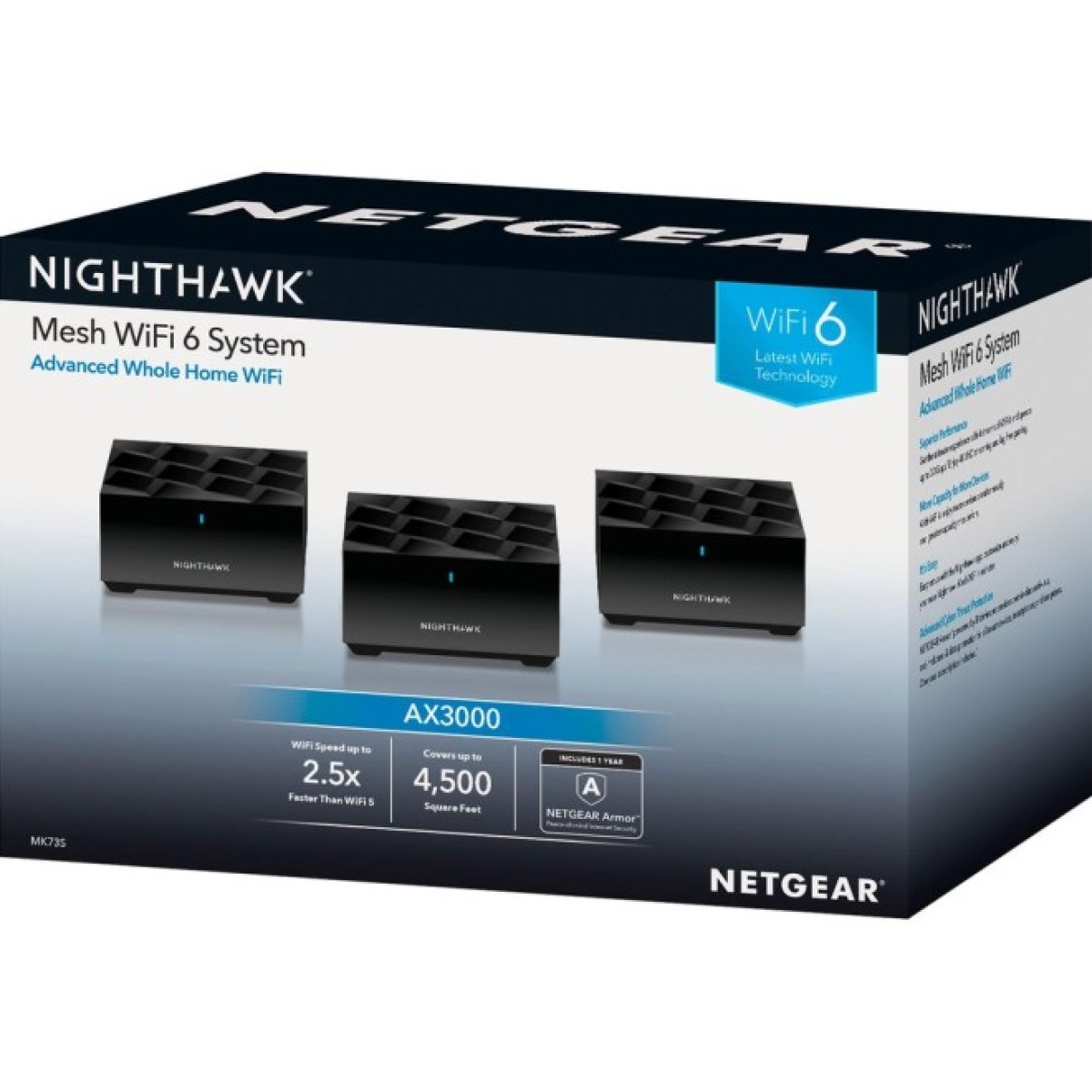 Wi-Fi Mesh система NETGEAR Nighthawk MK73S Dual-Band 3-pack (MK73S-100EUS) 98_98.jpg - фото 2