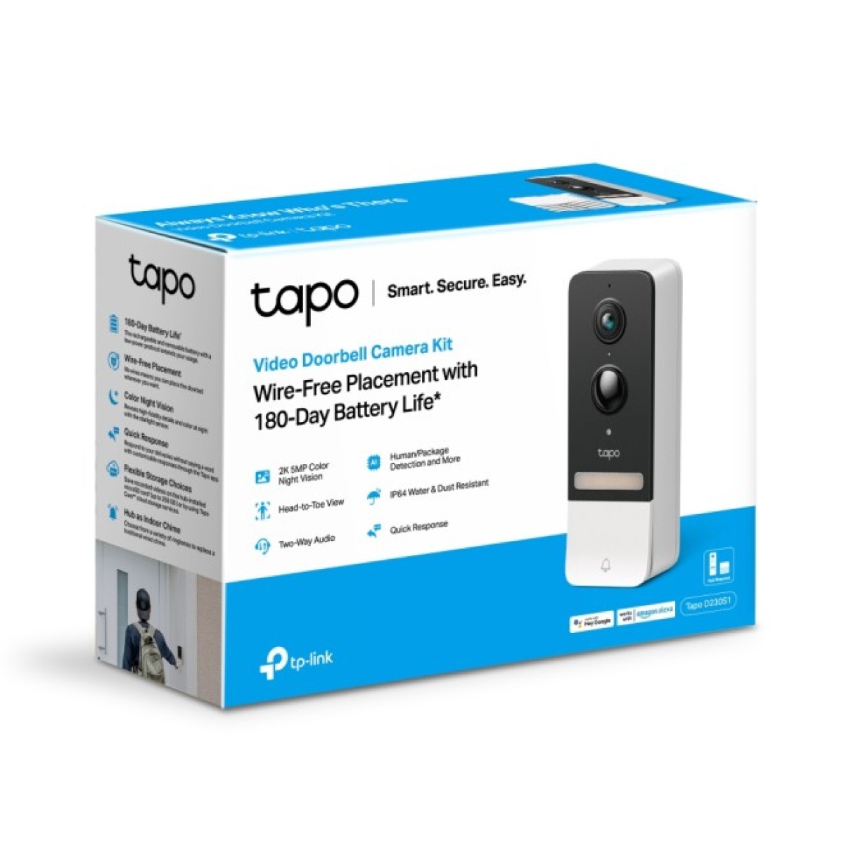 Умный дверной звонок с аккумулятором TP-Link TAPO D230S1 98_98.jpg - фото 3