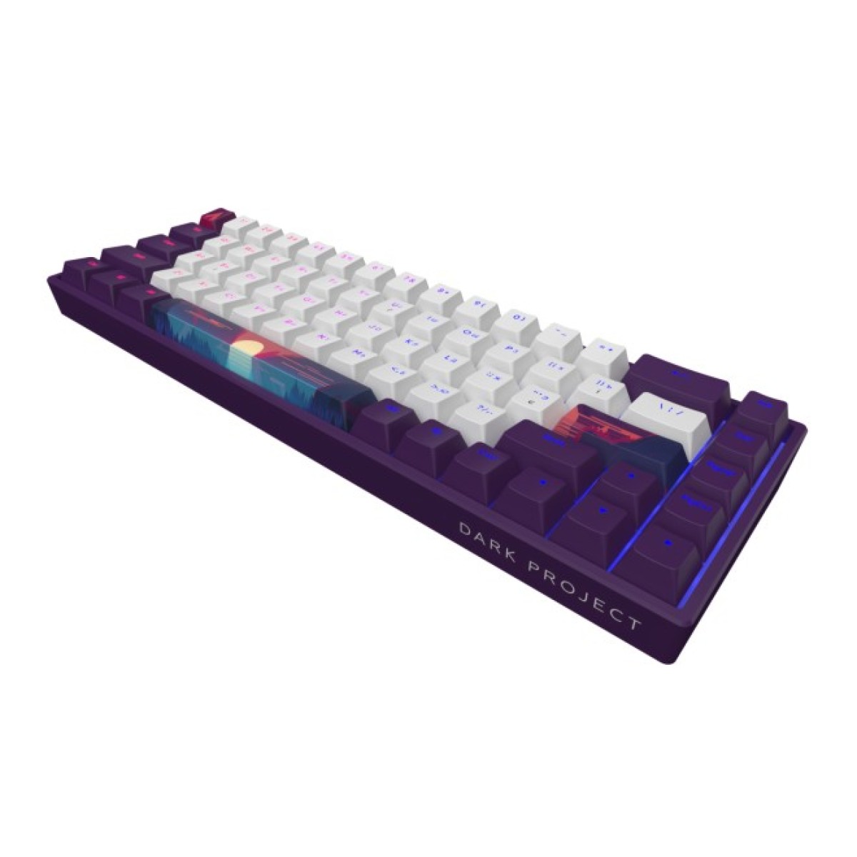 Клавіатура Dark Project Sunrise PBT RGB Mech G3MS Sapphire USB Violet/White (DPP68_GSH_SUNR_ANSI_UA) 98_98.jpg - фото 2