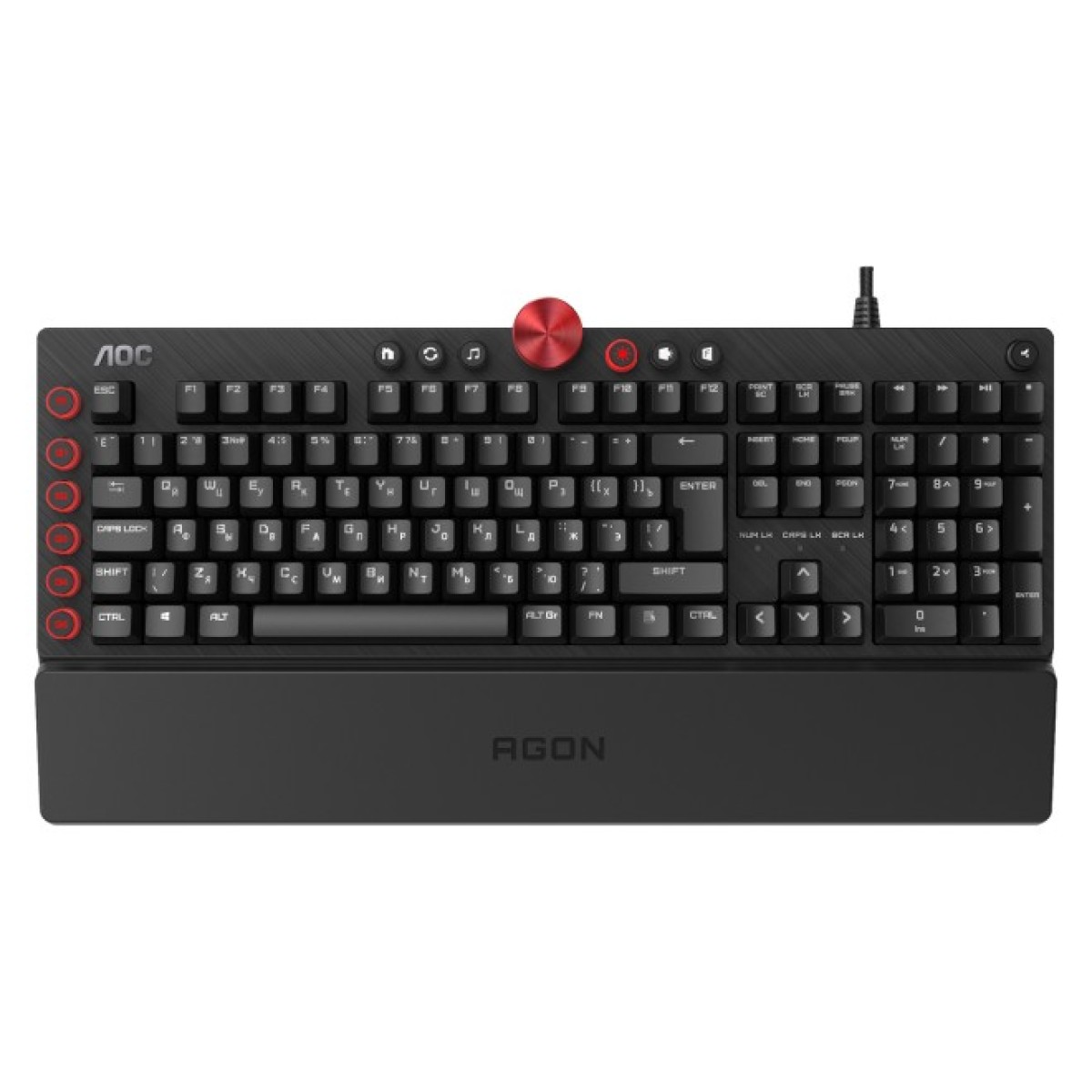 Клавиатура AOC AGK700 RGB Cherry MX Red USB Black (AGK700DR2R) 256_256.jpg