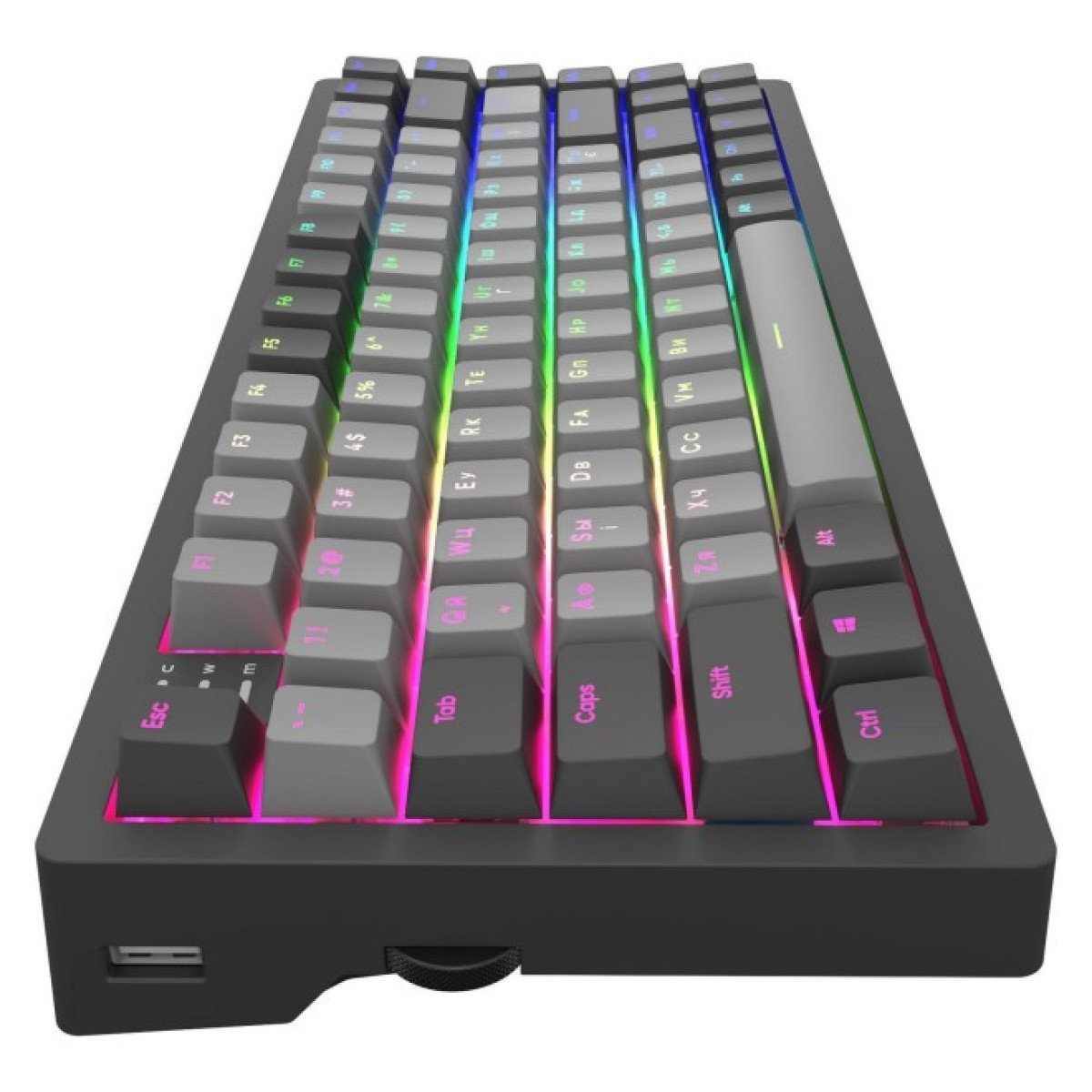 Клавіатура Dark Project KD83A PBT Mechanical Gateron Cap Teal USB Black/Gray (KB-GCT-871-100004) 98_98.jpg - фото 3