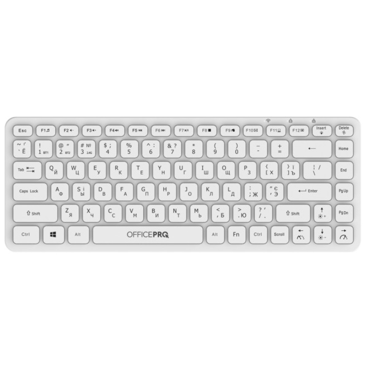 Клавиатура OfficePro SK790W Wireless/Bluetooth White (SK790W) 256_256.jpg