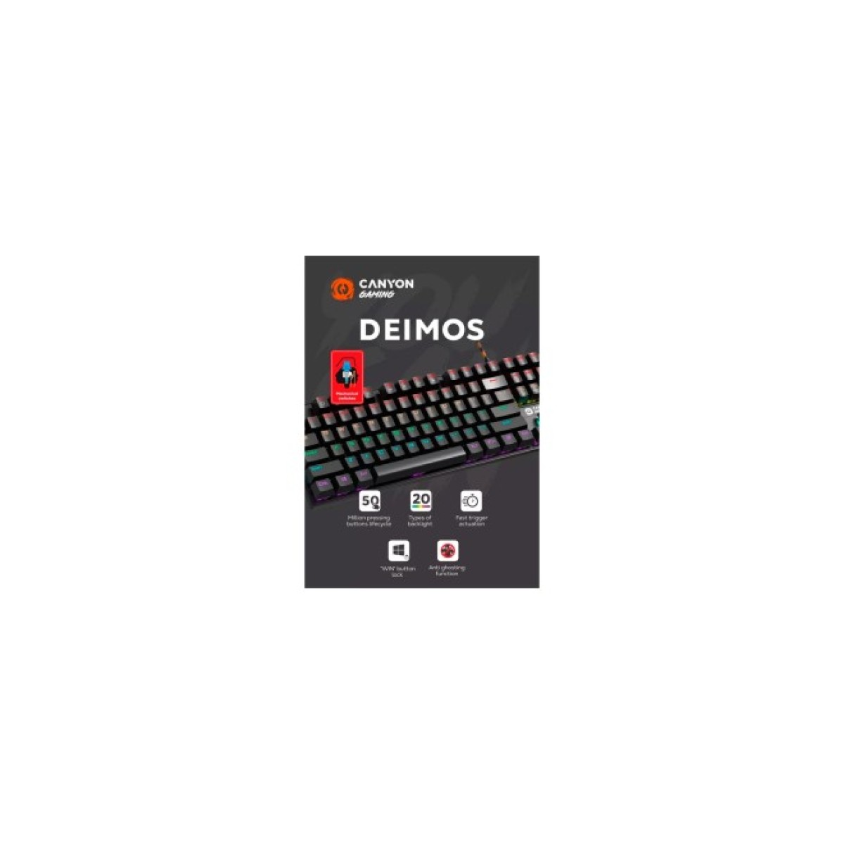 Клавиатура Canyon Deimos GK-4 Rainbow LED USB UA Black (CND-SKB4-US) 98_98.jpg - фото 4