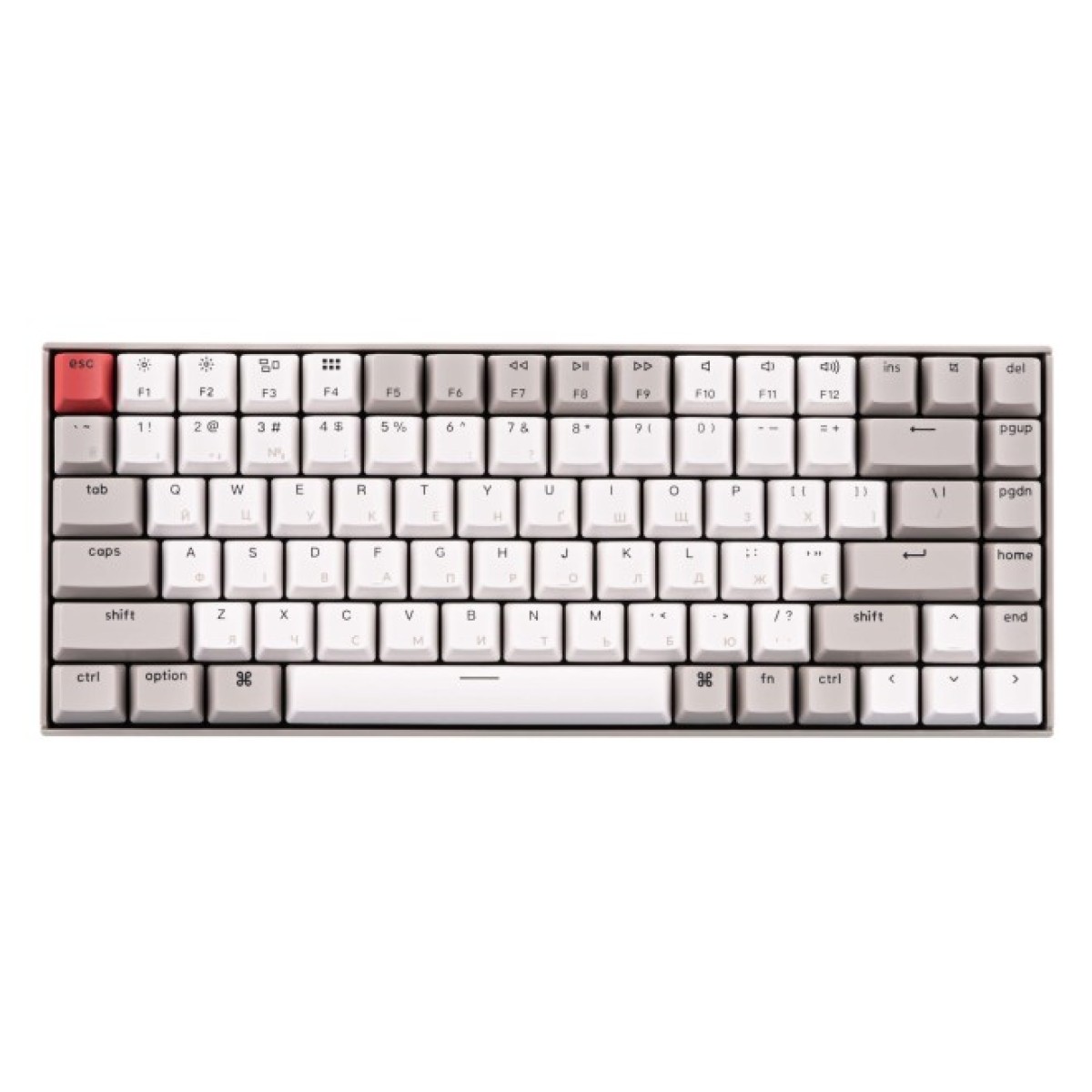 Клавіатура Keychron K2 84 Key Gateron G PRO Red Wireless UA Retro (K2K1_KEYCHRON) 256_256.jpg