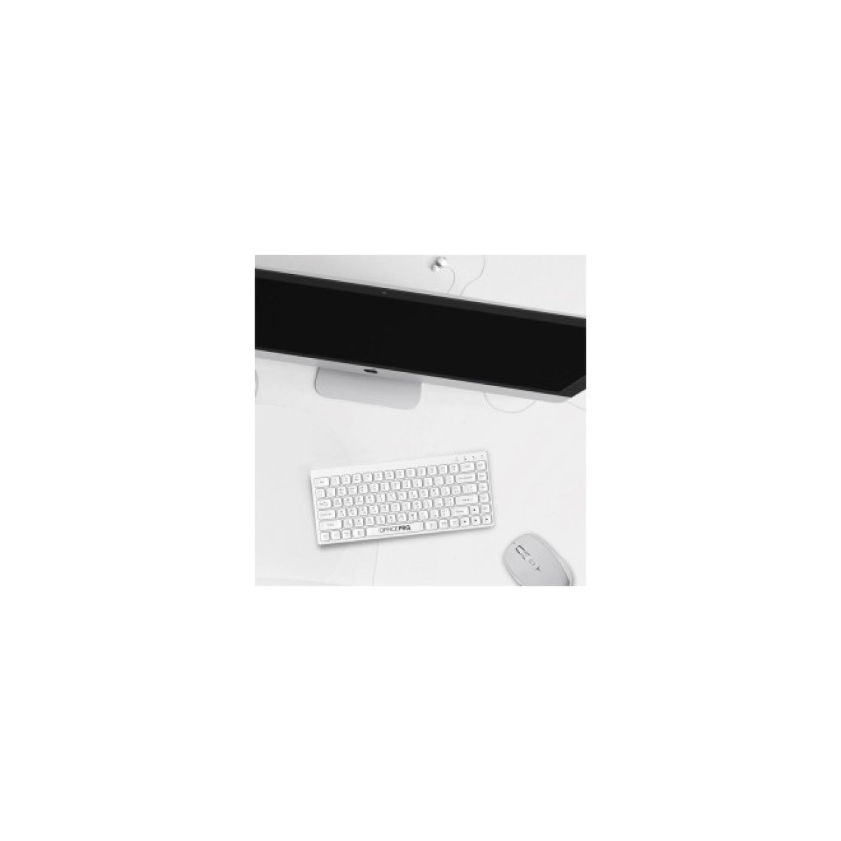 Клавиатура OfficePro SK955W Wireless/Bluetooth White (SK955W) 98_98.jpg - фото 10