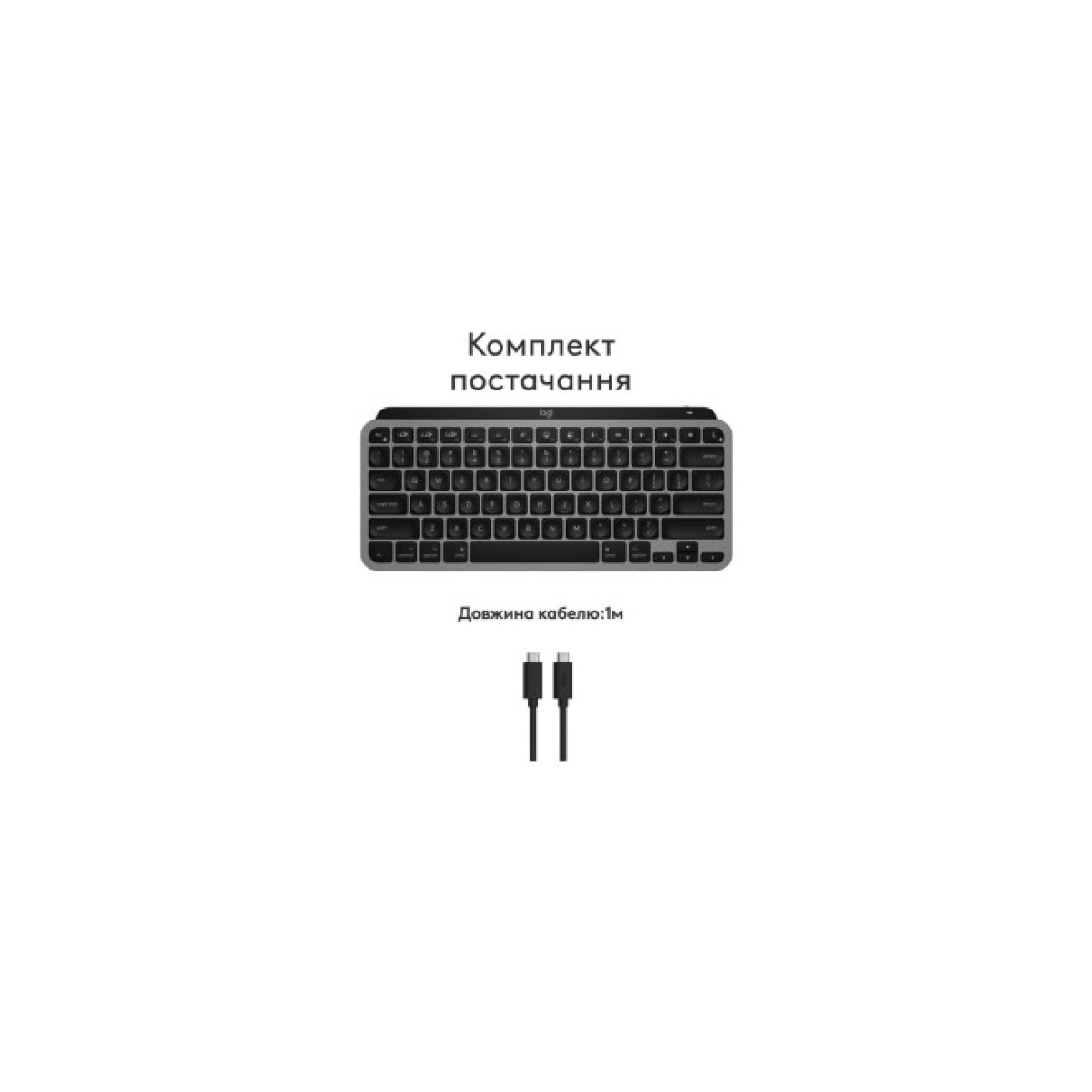 Клавіатура Logitech MX Keys Mini для MAC Wireless UA Space Grey (920-012652) 98_98.jpg - фото 8