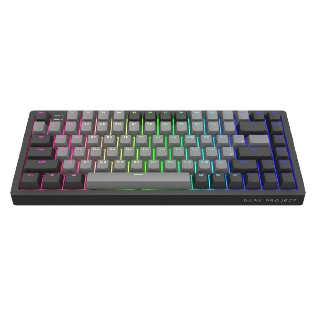 Клавіатура Dark Project KD83A PBT Mechanical Gateron Cap Teal USB Black/Gray (KB-GCT-871-100004) 98_98.jpg - фото 6