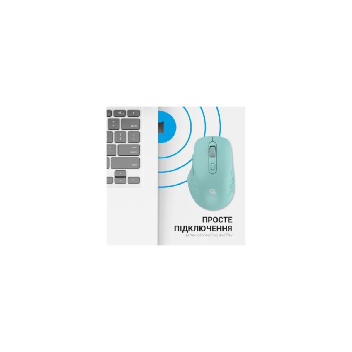 Мышка OfficePro M230M Silent Click Wireless/Bluetooth Mint (M230M) 98_98.jpg - фото 3