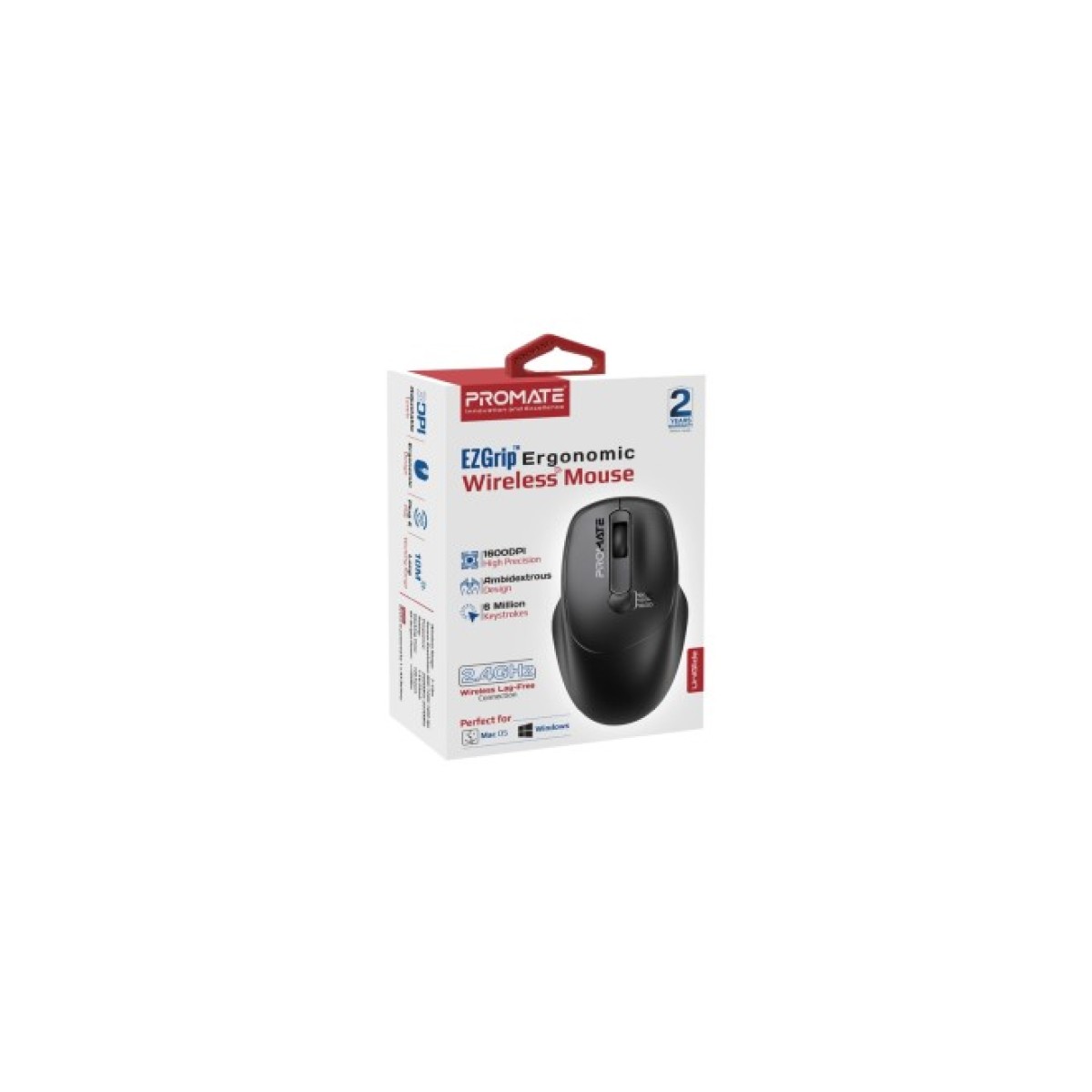 Мышка Promate UniGlide Wireless Black (uniglide.black) 98_98.jpg - фото 4