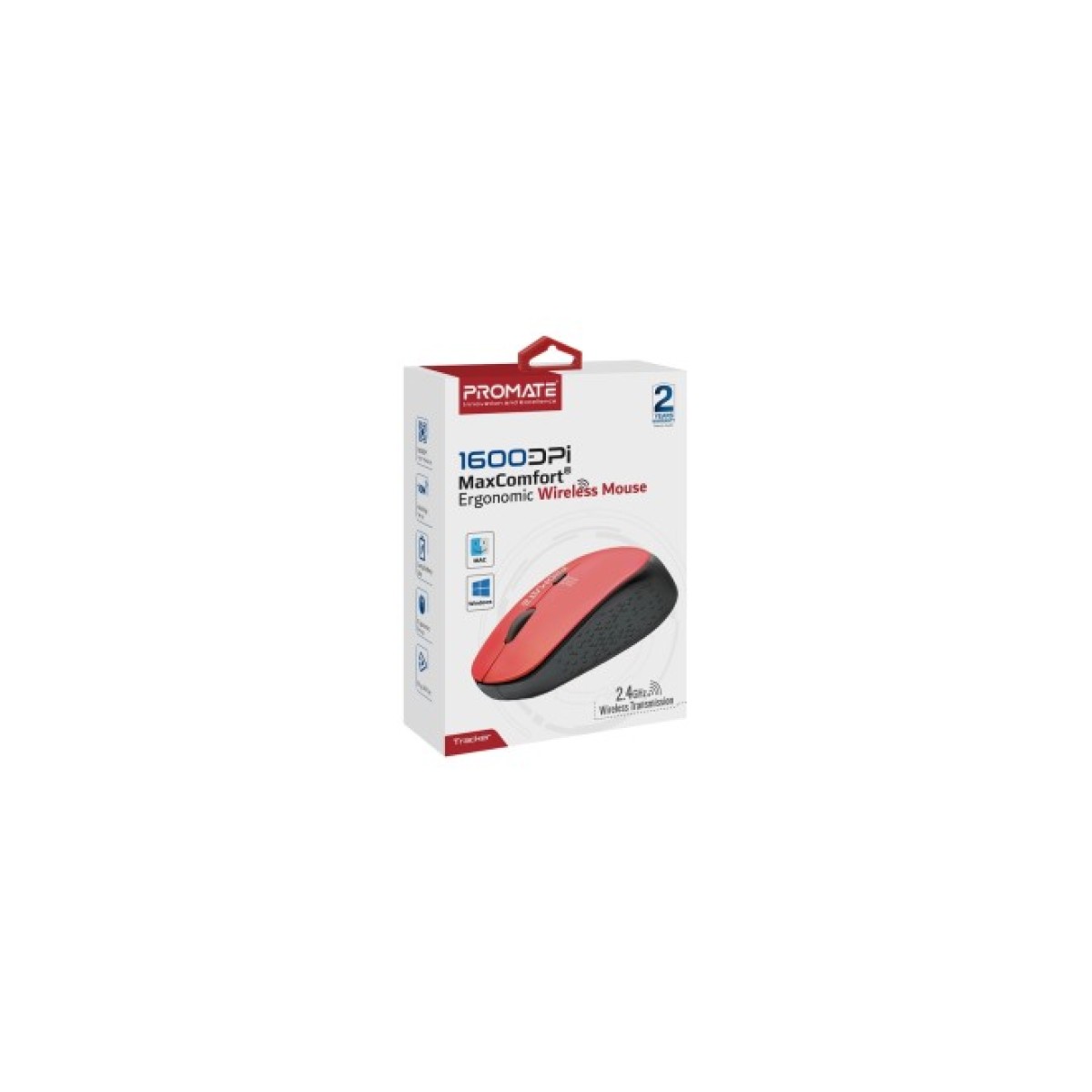 Мишка Promate Tracker Wireless Red (tracker.red) 98_98.jpg - фото 3