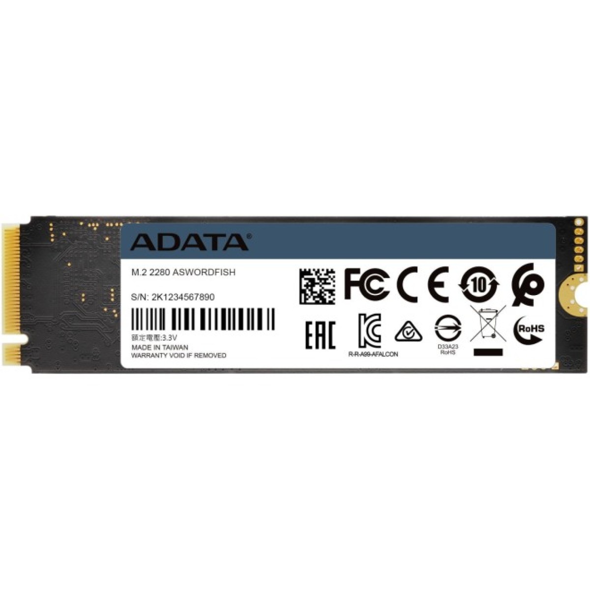 Накопичувач SSD M.2 2280 250GB ADATA (ASWORDFISH-250G-C) 98_98.jpg - фото 2