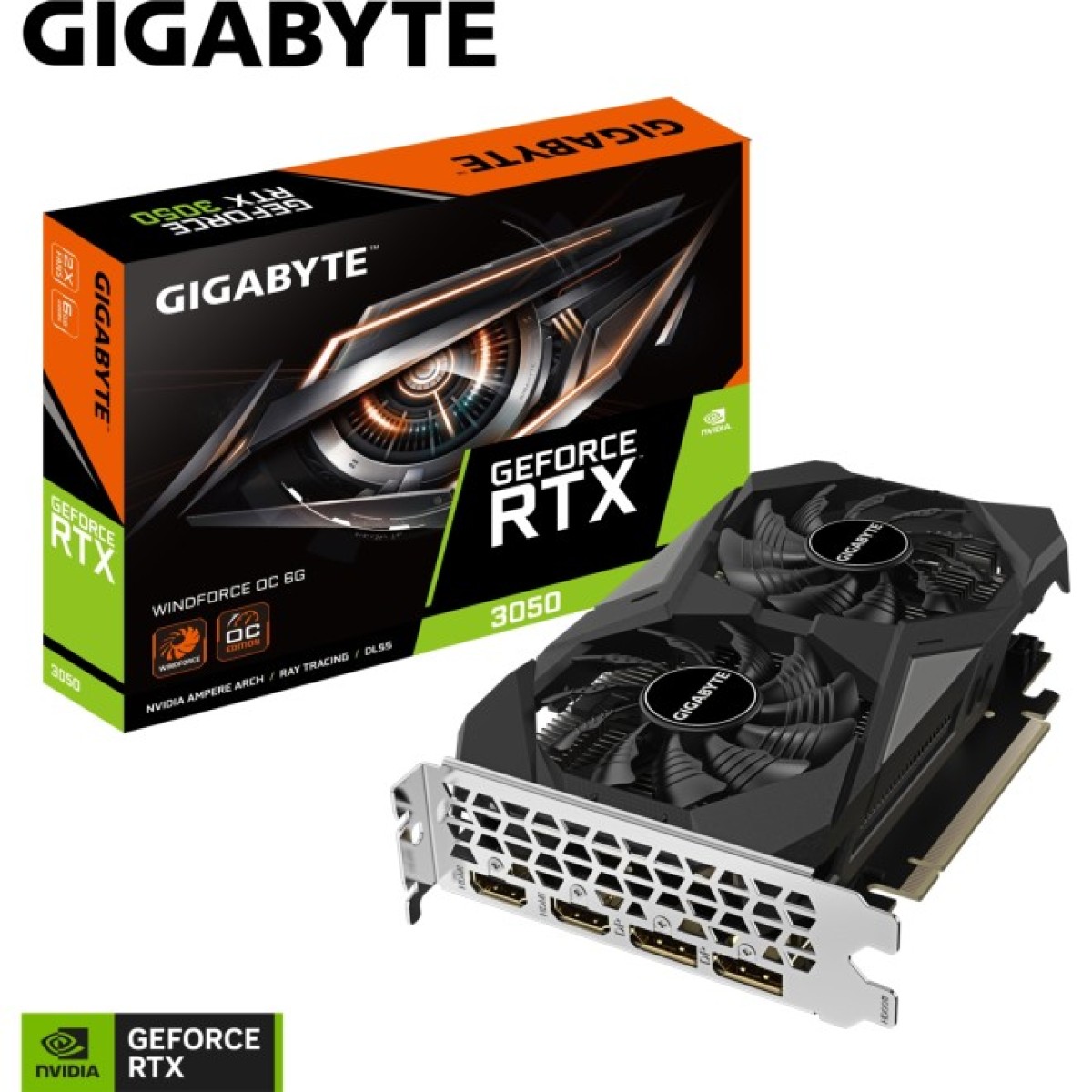 Відеокарта GIGABYTE GeForce RTX3050 6Gb WINDFORCE OC (GV-N3050WF2OC-6GD) 98_98.jpg - фото 5