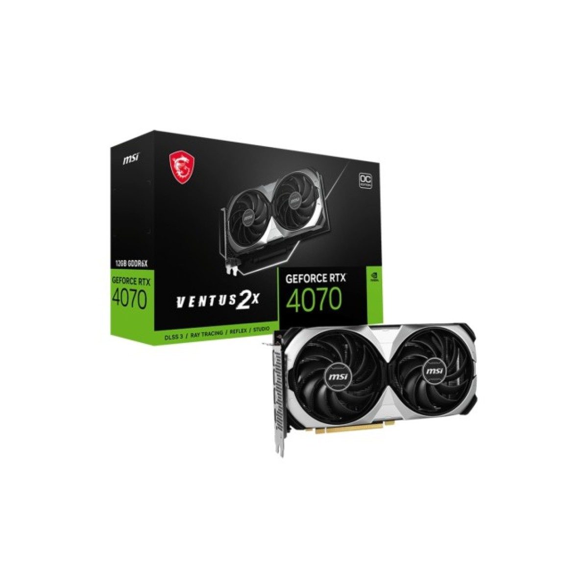 Відеокарта MSI GeForce RTX4070 12Gb VENTUS 2X E OC (RTX 4070 VENTUS 2X E1 12G OC) 98_98.jpg - фото 5