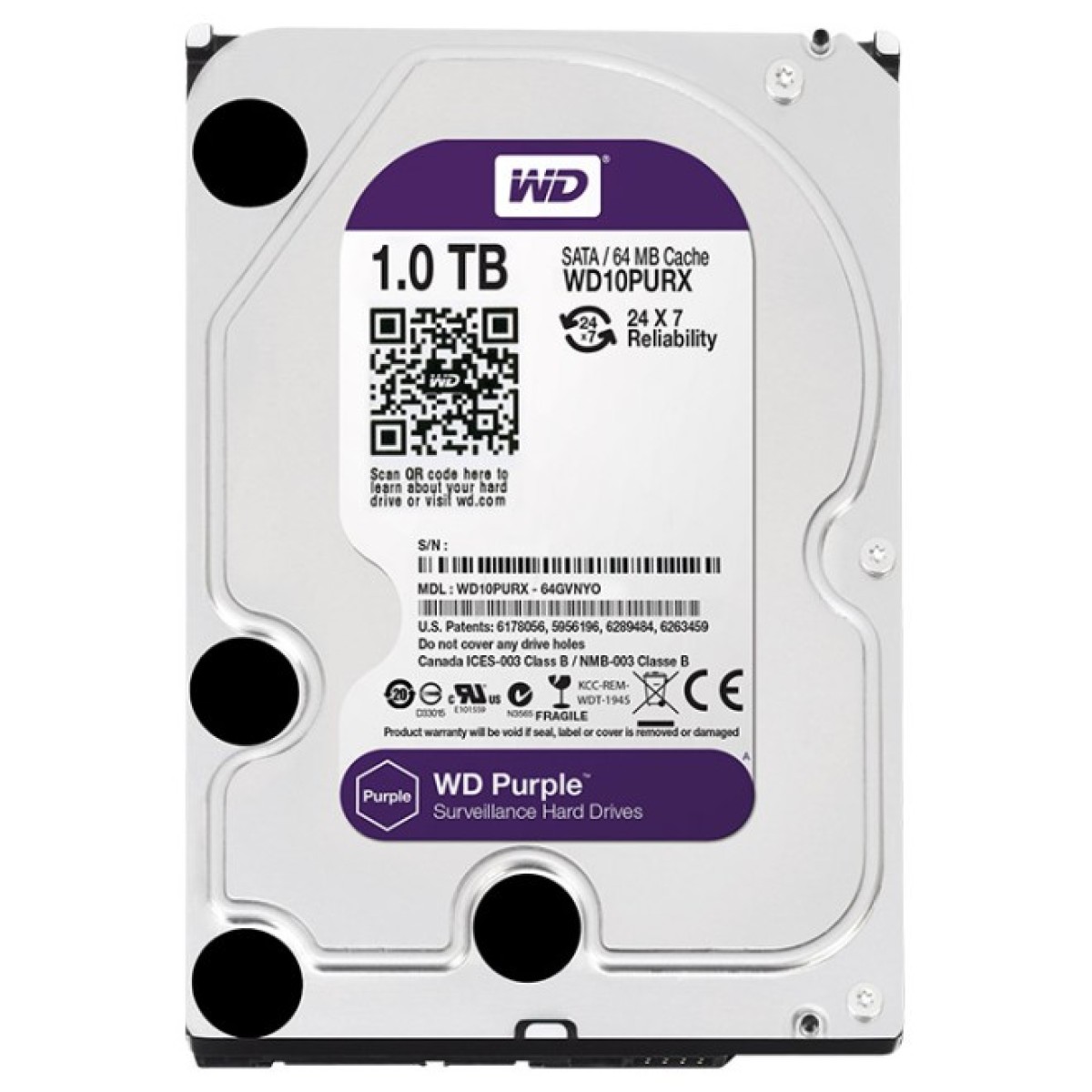 Жорсткий диск WD 3.5" 1TB (WD10PURX) 256_256.jpg