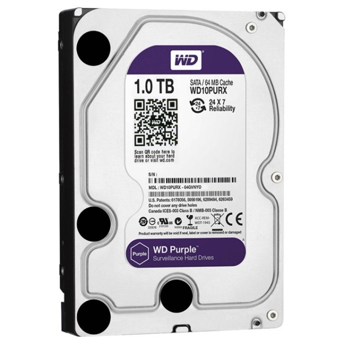 Жорсткий диск WD 3.5" 1TB (WD10PURX) 98_98.jpg - фото 2