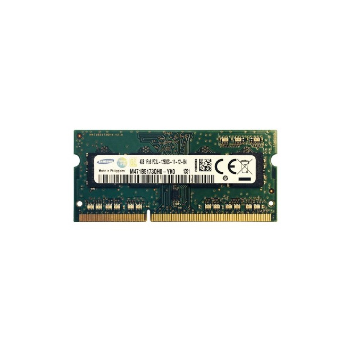 Модуль пам'яті для ноутбука SoDIMM DDR3L 4GB 1600 MHz Samsung (M471B5173QH0-YK0) 98_98.jpg