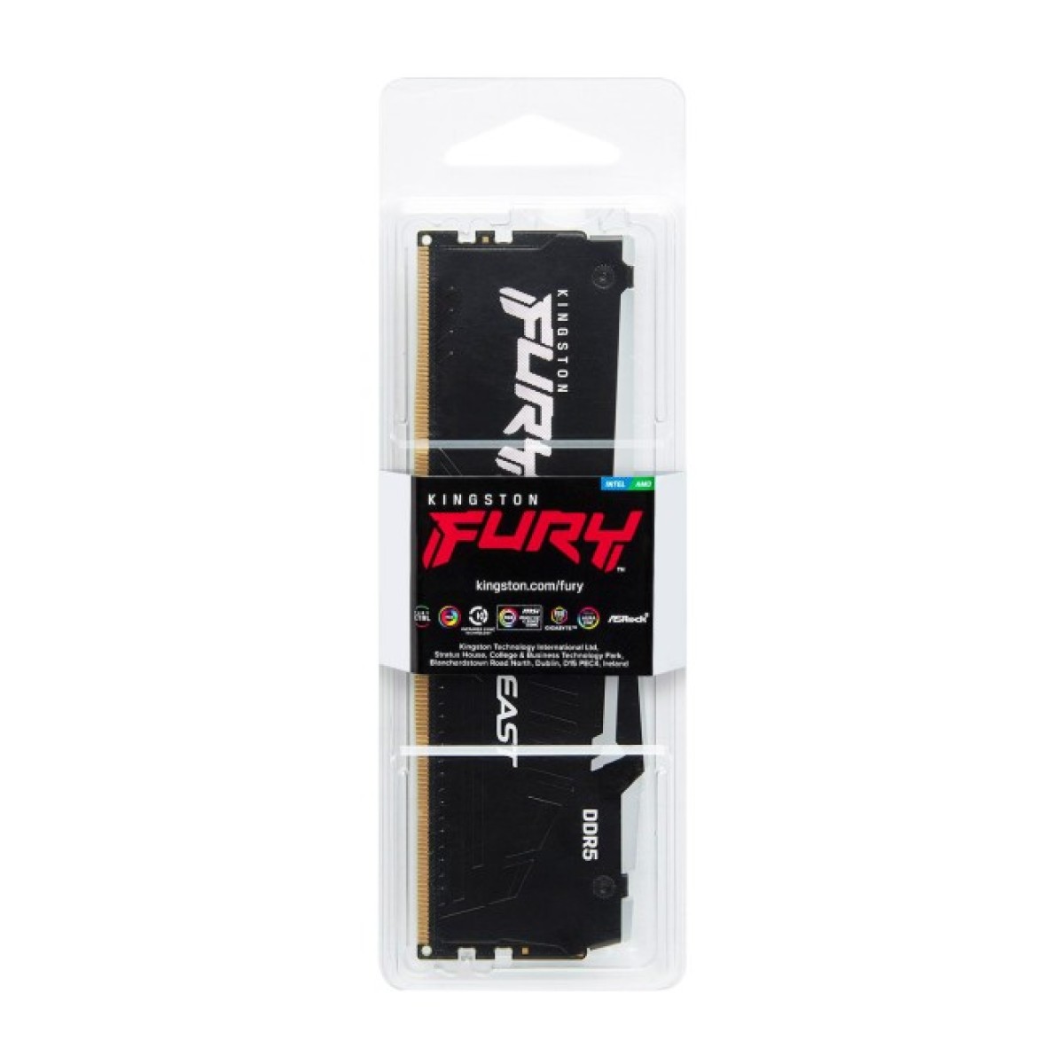 Модуль пам'яті для комп'ютера DDR5 16GB 6400 MHz Beast RGB XMP Kingston Fury (ex.HyperX) (KF564C32BBA-16) 98_98.jpg - фото 2