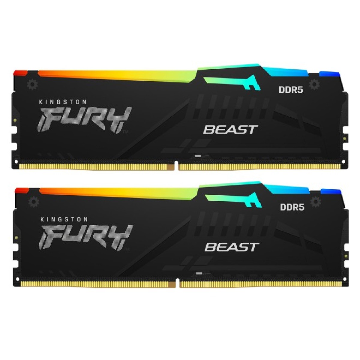 Модуль пам'яті для комп'ютера DDR5 32GB (2x16GB) 6400 MHz Beast RGB XMP Kingston Fury (ex.HyperX) (KF564C32BBAK2-32) 256_256.jpg