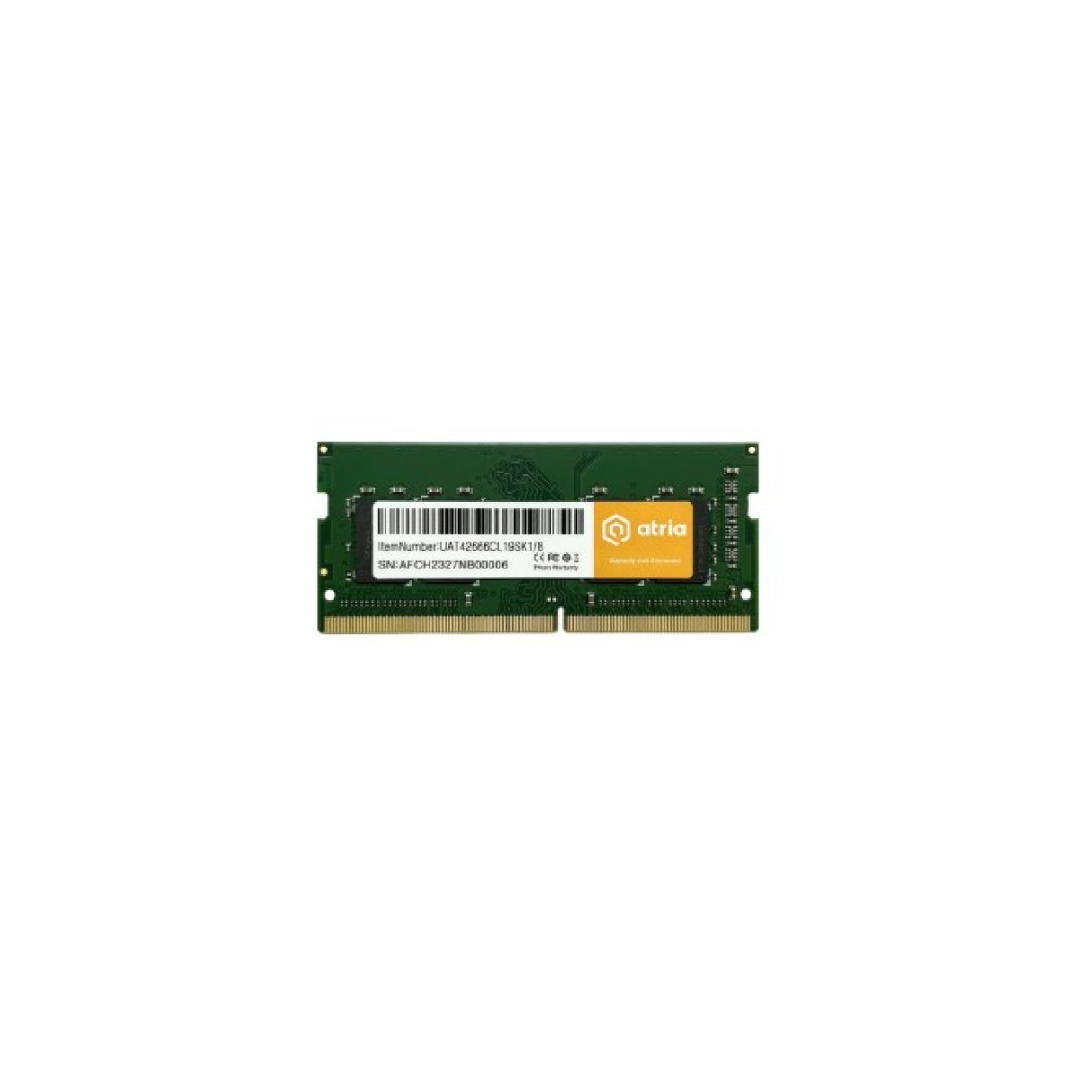 Модуль пам'яті для ноутбука SoDIMM DDR4 8GB 2666 MHz ATRIA (UAT42666CL19SK1/8) 256_256.jpg