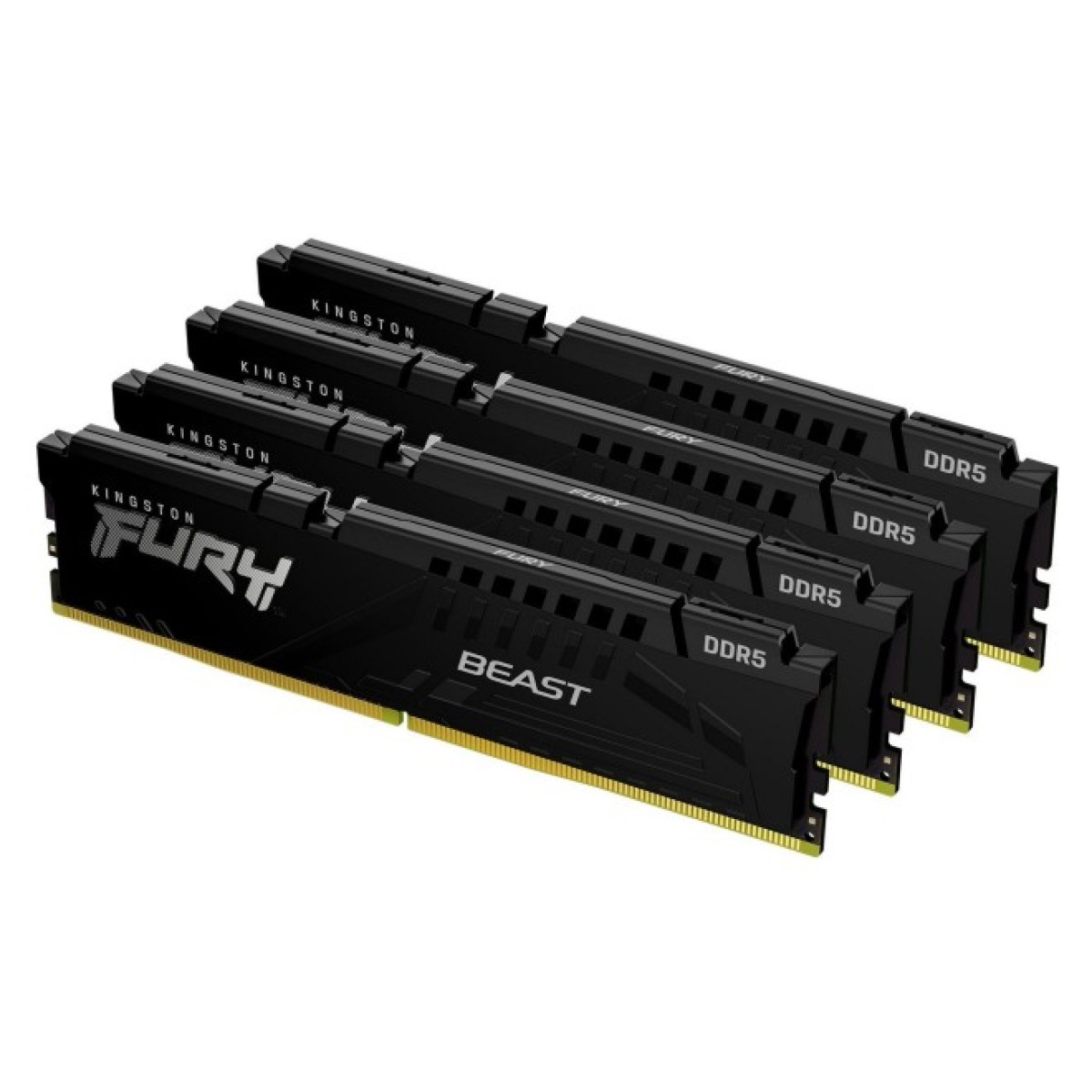 Модуль памяти для компьютера DDR5 128GB (4x32GB) 5600 MHz Beast Black XMP Kingston Fury (ex.HyperX) (KF556C40BBK4-128) 98_98.jpg - фото 5