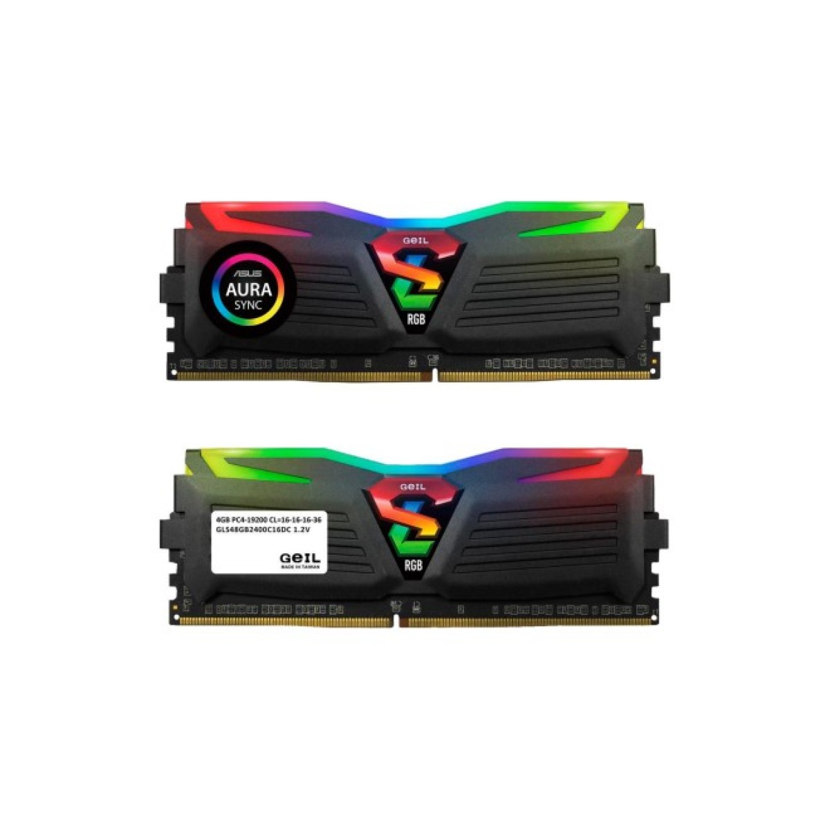 Модуль памяти для компьютера DDR4 8GB (2x4GB) 2400 MHz Super LUCE RGB Geil (GLS48GB2400C16DC) 98_98.jpg - фото 3