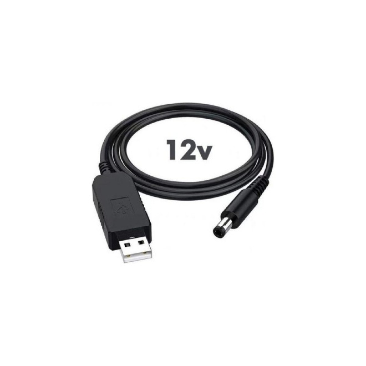 Кабель живлення RCI Перетворювач напруги DC 5V to 12V (inp:USB 5V/2Amax-outp:DC-male 5,5x2,1 12V/1Amax) (DC2.1x5.5mmUSB5V-12V) 256_256.jpg