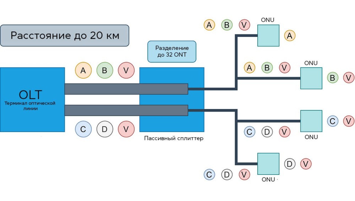 PON vs AON vs PTP - различия, структура и сравнение технологий - фото 1