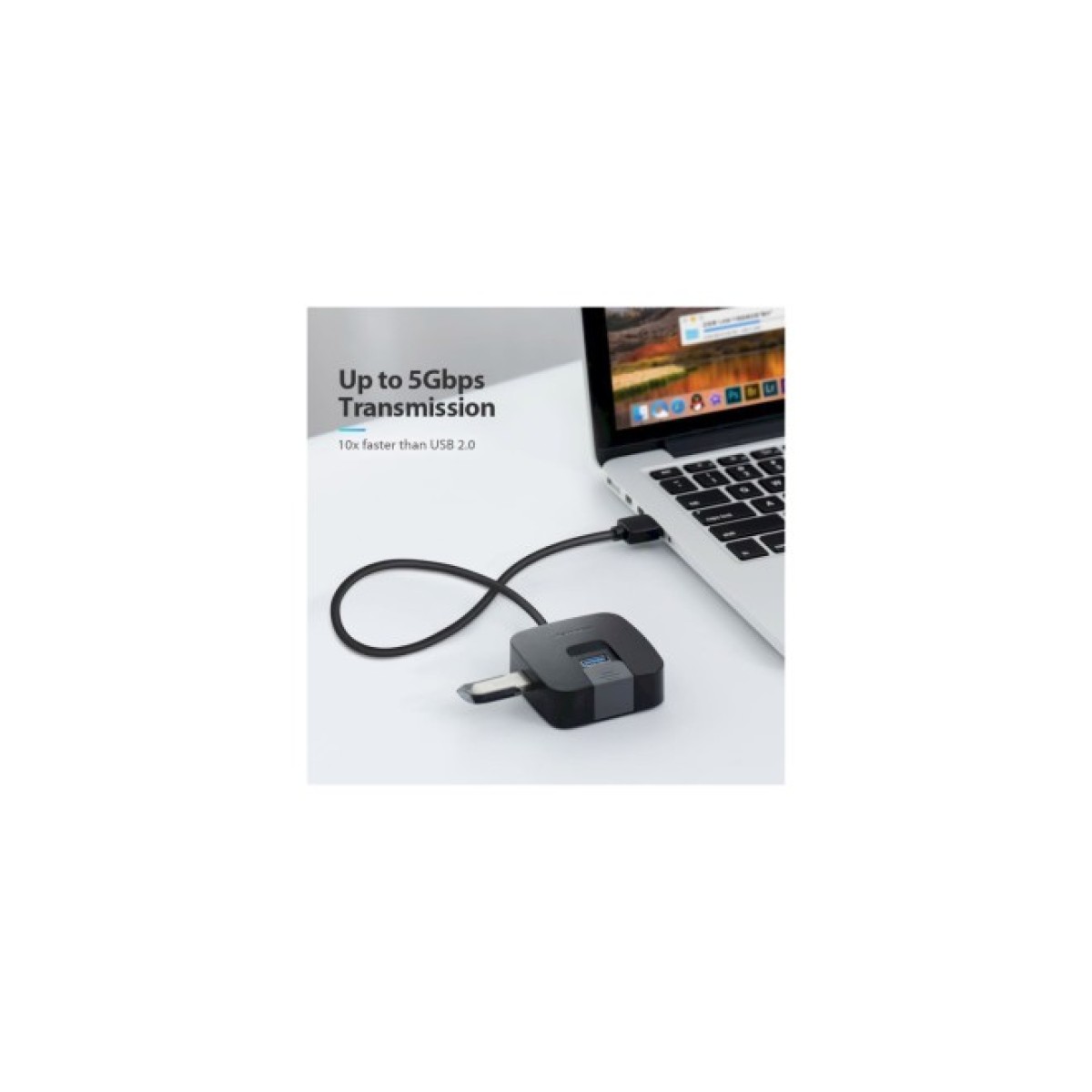 Концентратор Vention USB 3.0 to 4хUSB 3.0 Black 1.0m (CHBBF) 98_98.jpg - фото 4