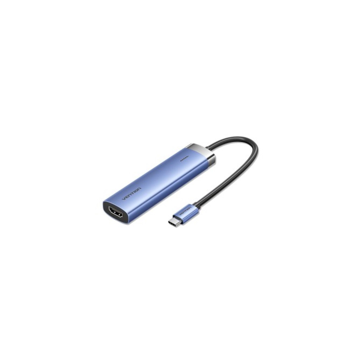 Концентратор Vention USB 3.1 Type-C to HDMI/USB 3.0x3/PD 100W Blue Aluminum Alloy Hub 5-in-1 (TGESB) 256_256.jpg