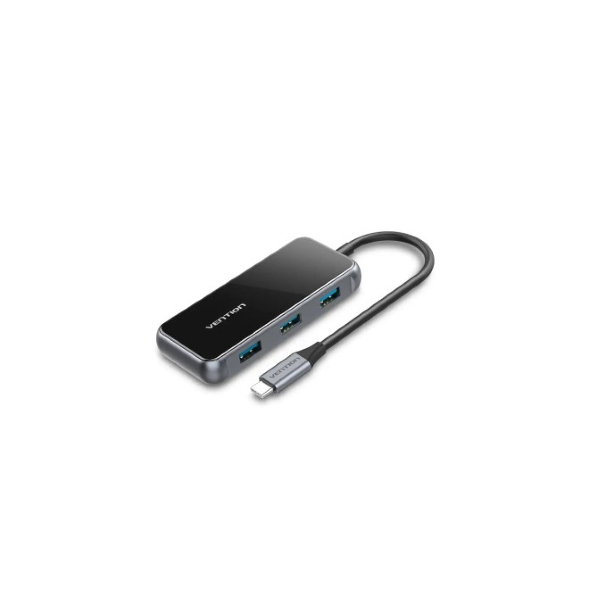 Концентратор Vention USB 3.1 Type-C to 4хUSB 3.0/PD 87W 5-in-1 Gray Mirrored Surface (TFDHB) 98_98.jpg - фото 1