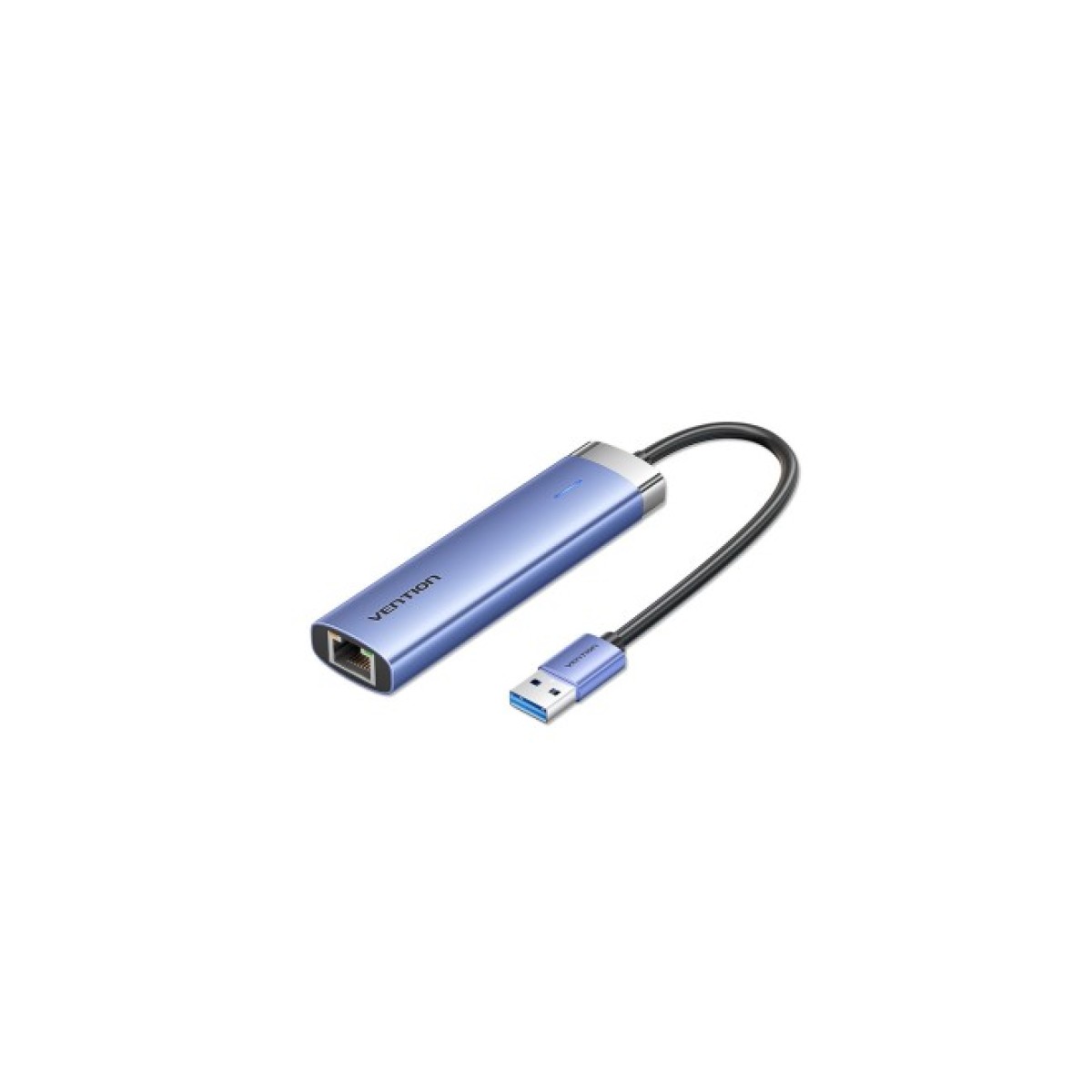 Концентратор Vention USB 3.0 to USB 3.0x3/RJ45/Type-C Hub Blue Aluminum Alloy 5-in-1 (TGFSB) 256_256.jpg