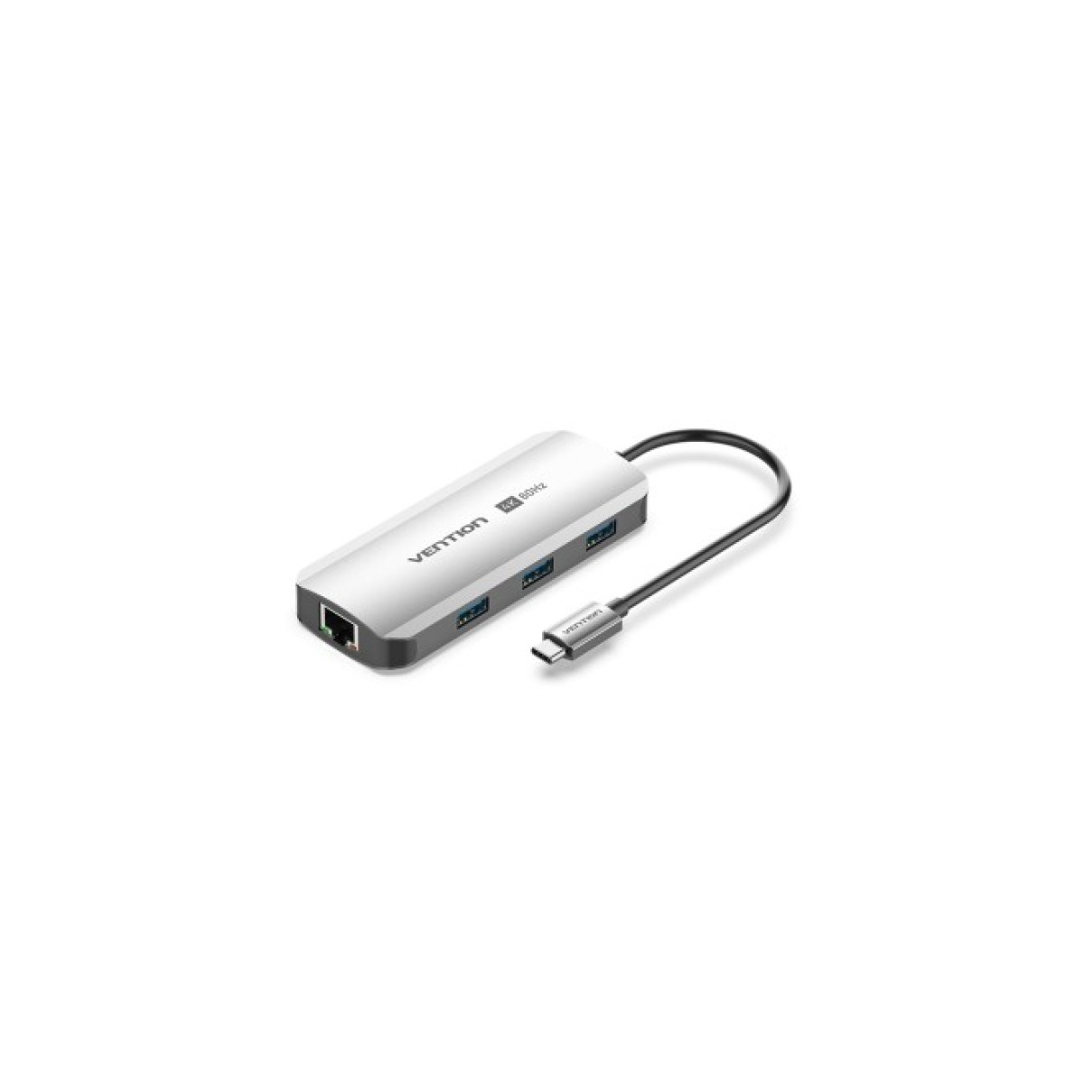 Концентратор Vention USB 3.1 Type-C to HDMI 4K60Hz/USB 3.0x3/RJ45/PD 100W 6-in-1 (TQHHB) 256_256.jpg