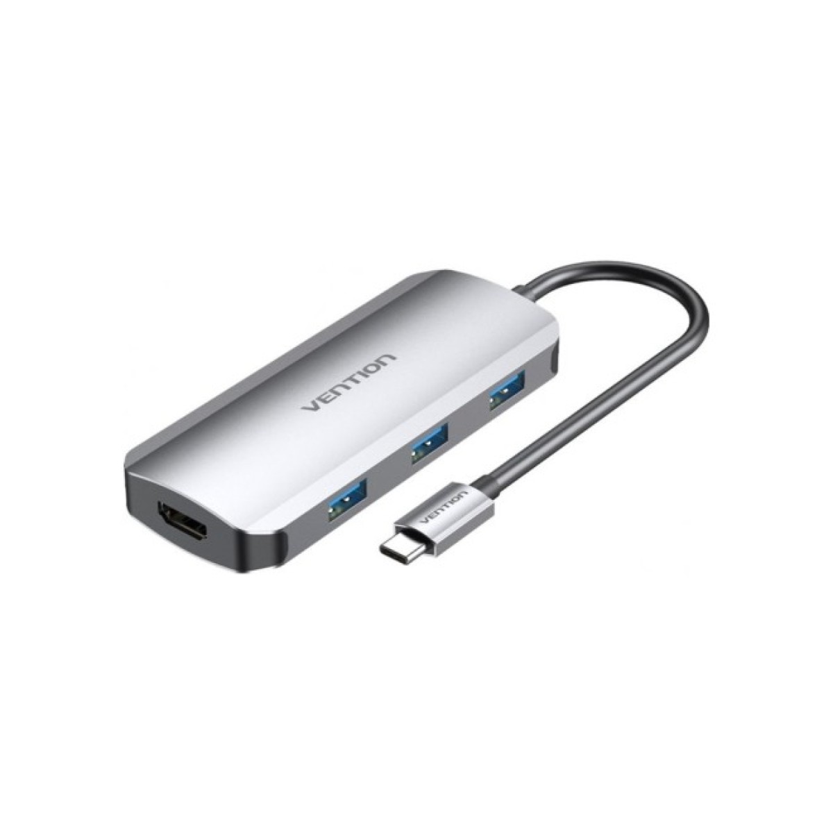 Концентратор Vention USB3.1 Type-C --> HDMI/USB 3.0x3/PD 100W Hub 5-in-1 (TODHB) 256_256.jpg