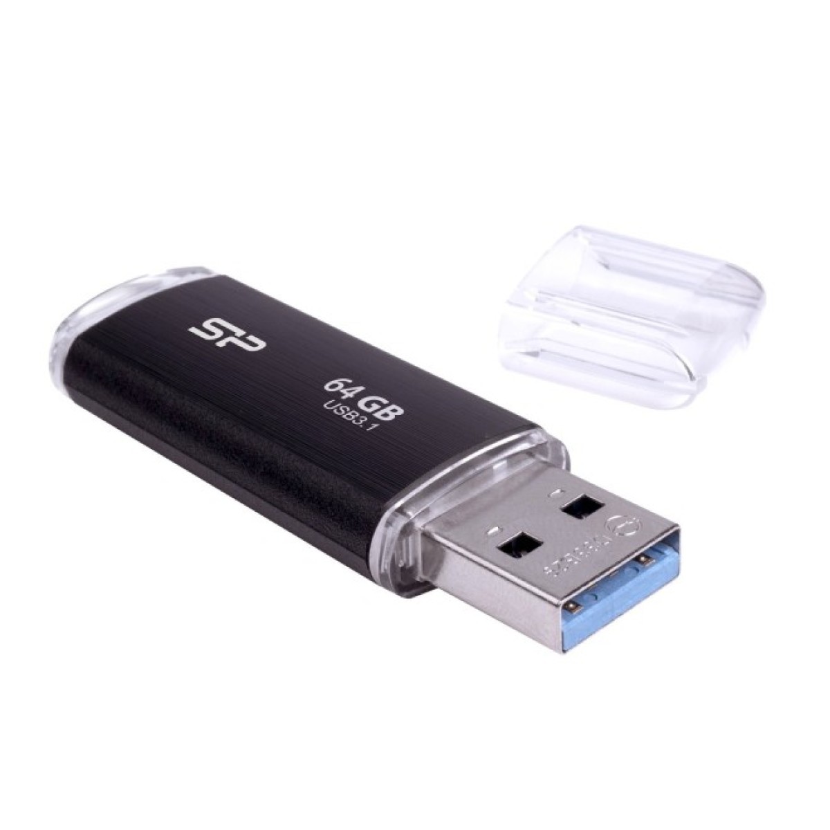 USB флеш накопитель Silicon Power 64GB Blaze B02 Black USB 3.1 (SP064GBUF3B02V1K) 98_98.jpg - фото 2