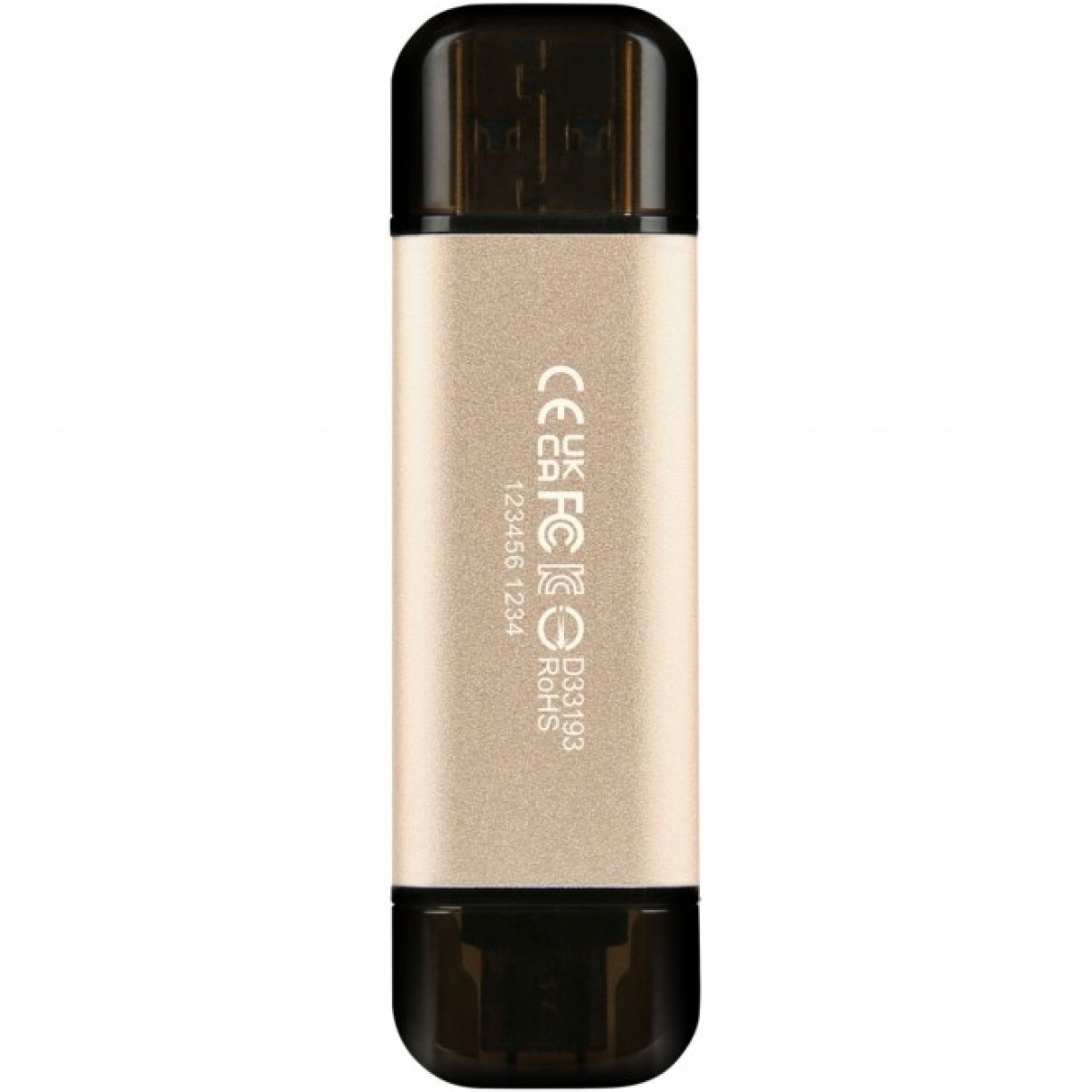 USB флеш накопитель Transcend 128GB JetFlash 930 Gold-Black USB 3.2/Type-C (TS128GJF930C) 98_98.jpg - фото 2