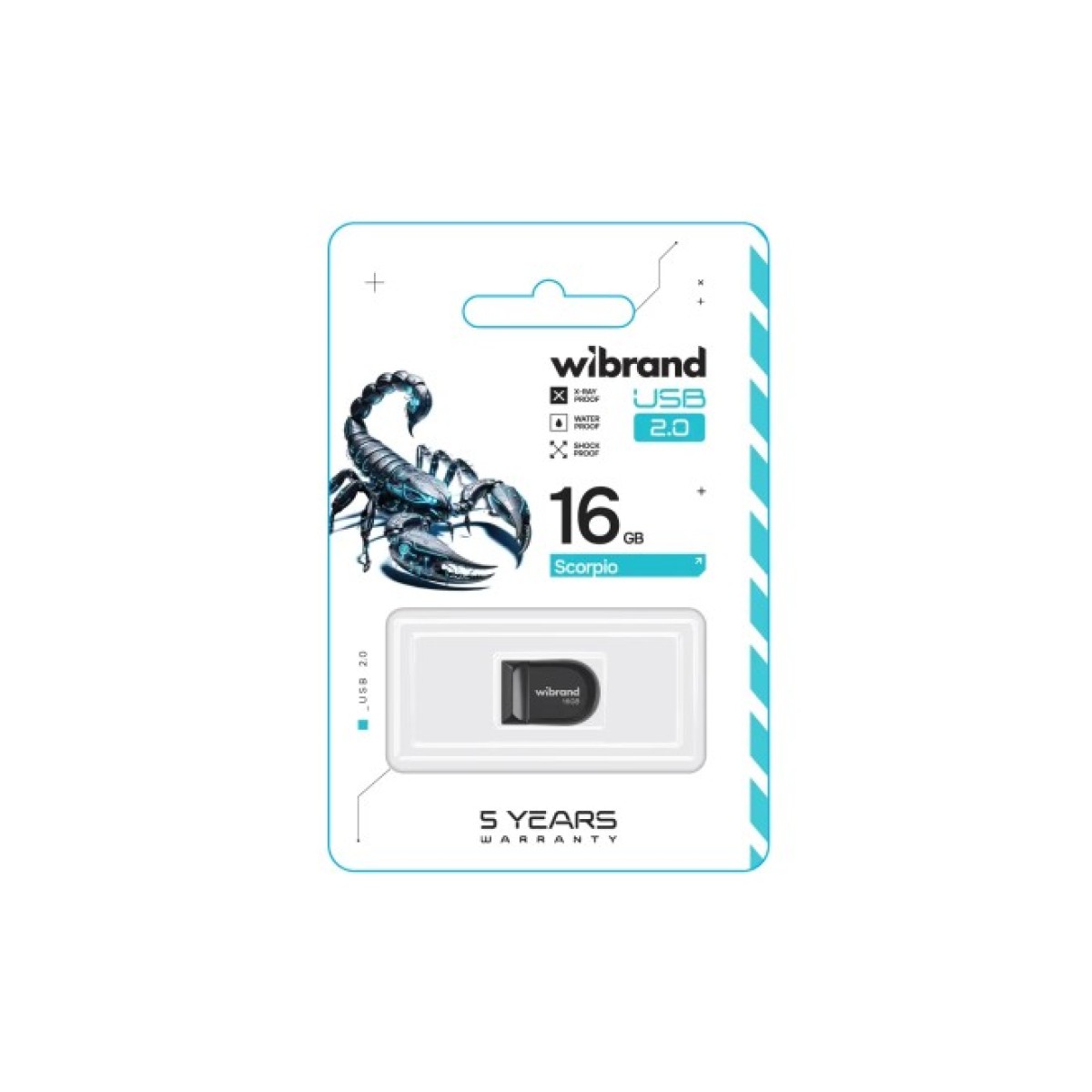 USB флеш накопичувач Wibrand 16GB Scorpio Black USB 2.0 (WI2.0/SC16M3B) 98_98.jpg - фото 2