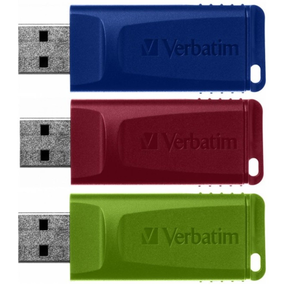 USB флеш накопичувач Verbatim 3x16GB Slider Red/Blue/Green USB 2.0 (49326) 98_98.jpg - фото 2