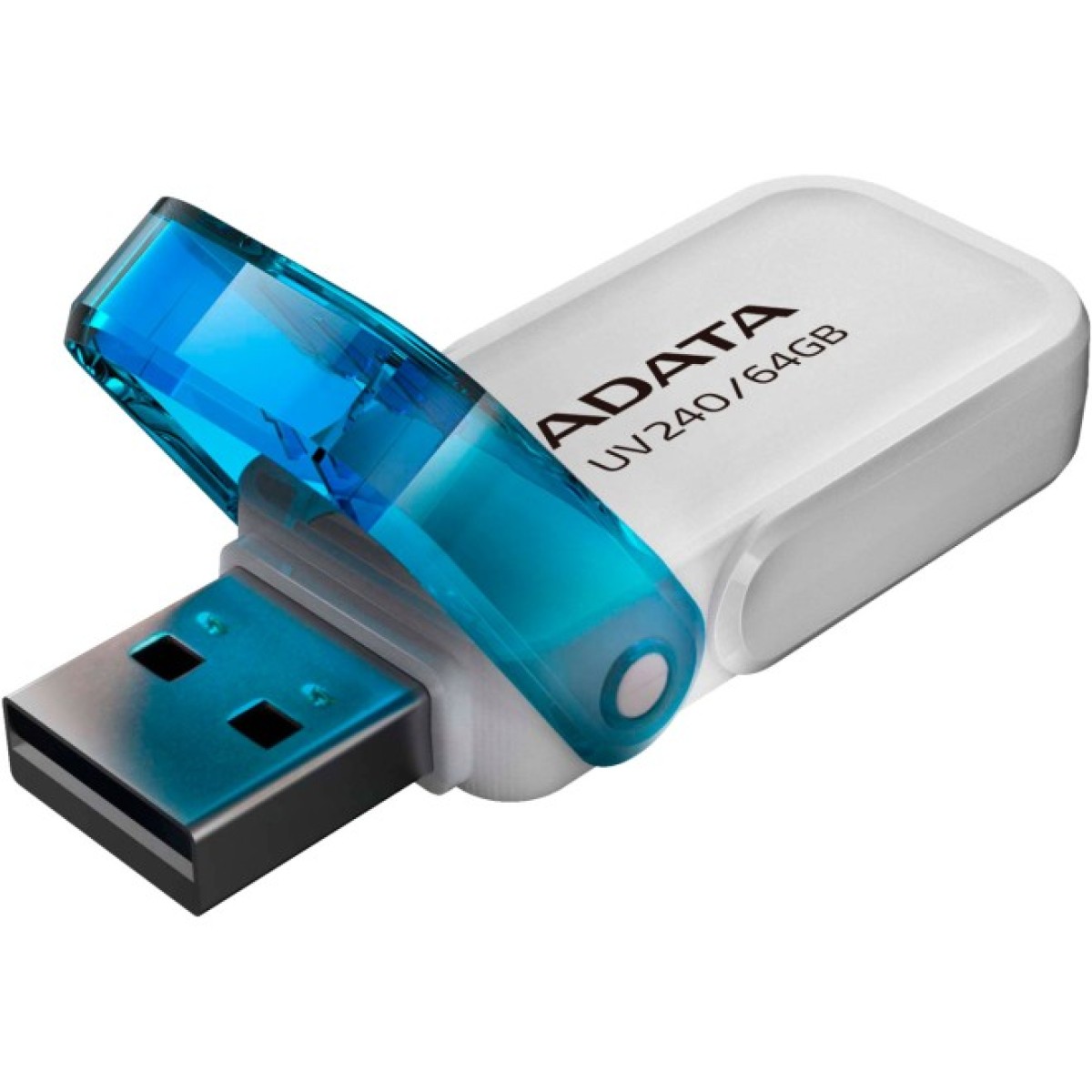 USB флеш накопитель ADATA 64GB AUV 240 White USB 2.0 (AUV240-64G-RWH) 256_256.jpg