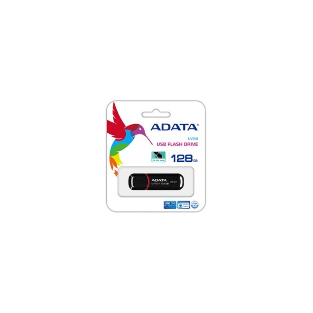 USB флеш накопитель ADATA 128GB UV150 Black USB 3.0 (AUV150-128G-RBK) 98_98.jpg - фото 2