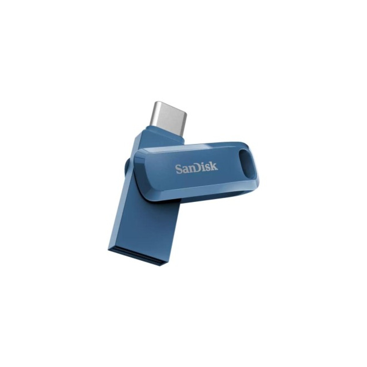 USB флеш накопитель SanDisk 64GB Dual Drive Go Navy Blue USB 3.1 + Type-C (SDDDC3-064G-G46NB) 98_98.jpg - фото 3