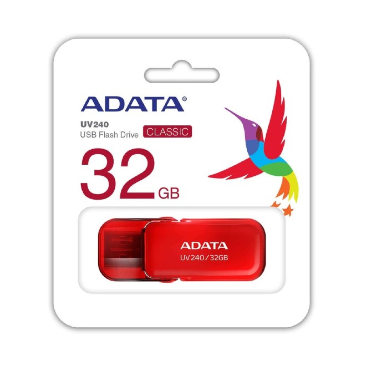 USB флеш накопитель ADATA 32GB UV240 Red USB 2.0 (AUV240-32G-RRD) 98_98.jpg - фото 3